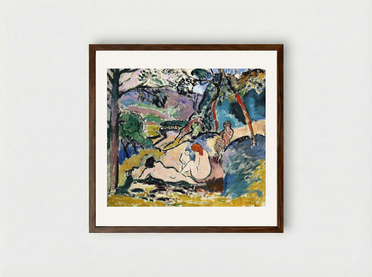 Pastoral - Henri Matisse - Framed Print Dark Wood