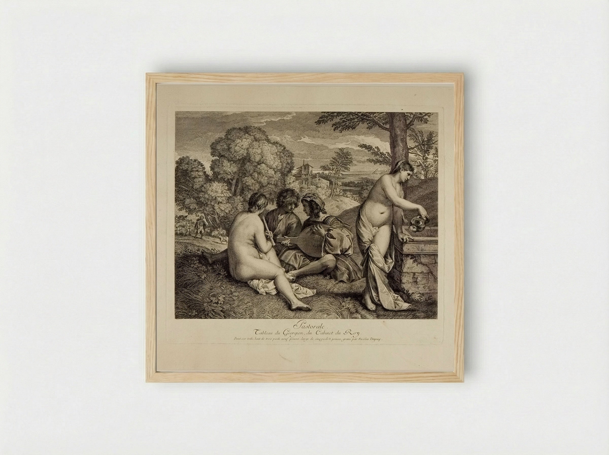 Pastorale - Nicolas Gabriel Dupuis - Framed Print Wood