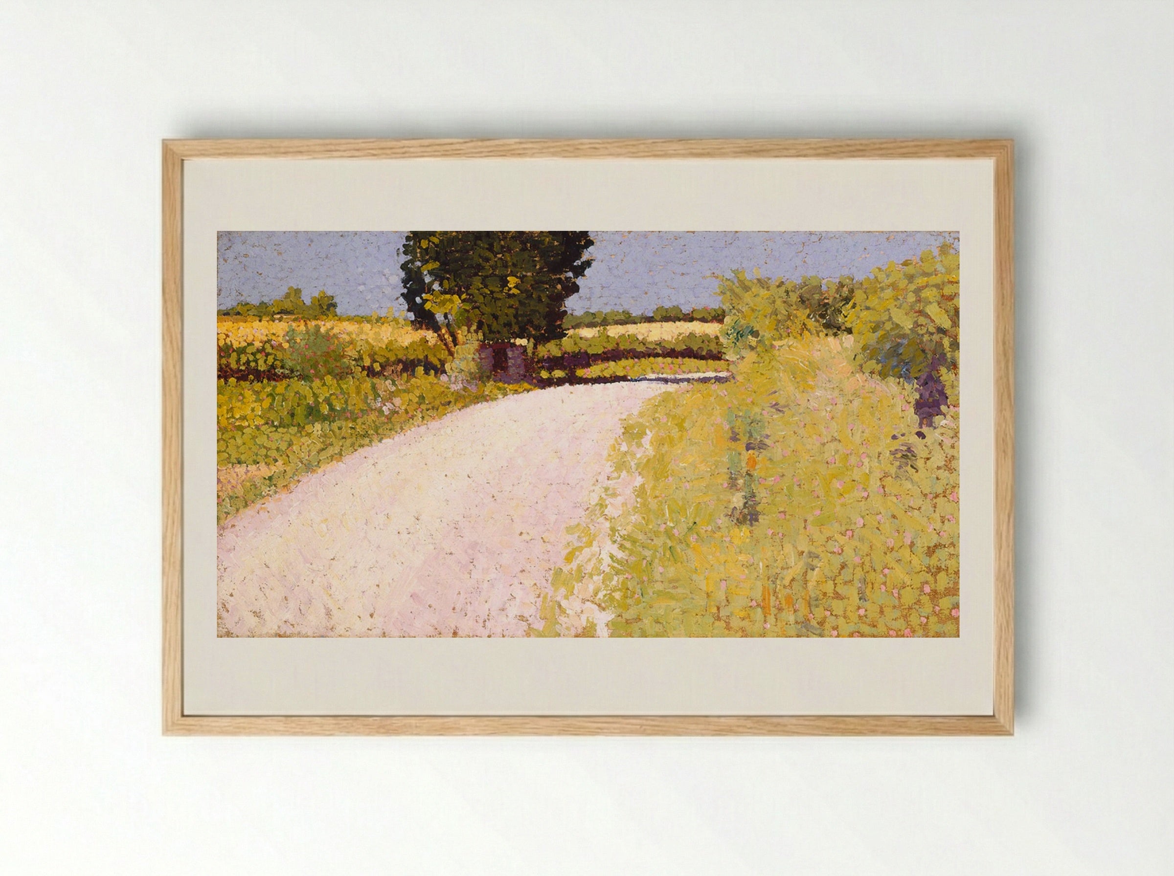 Path in the Country - Charles Angrand - Framed Print Wood