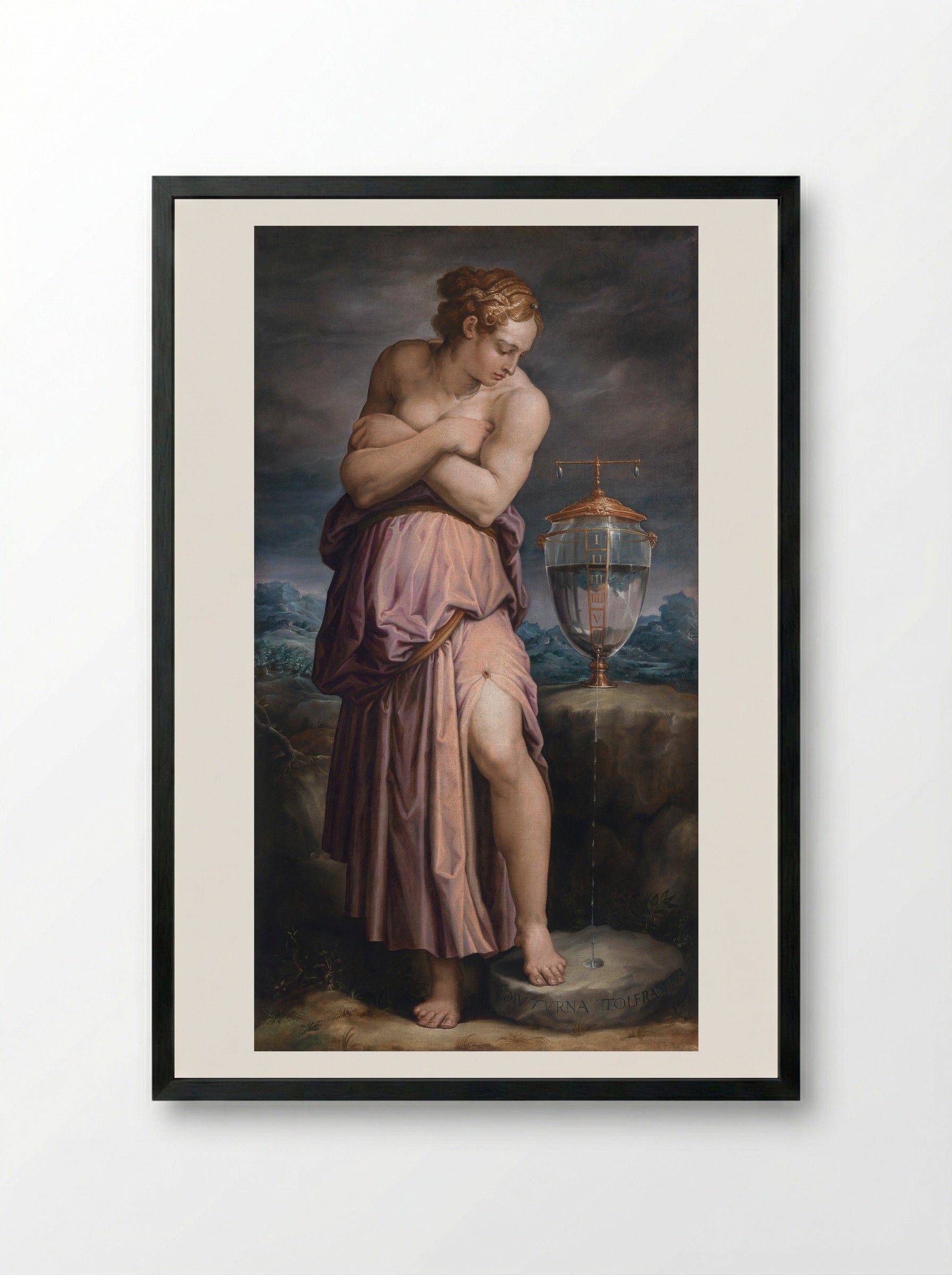 Patience - Giorgio Vasari - Framed Print Black