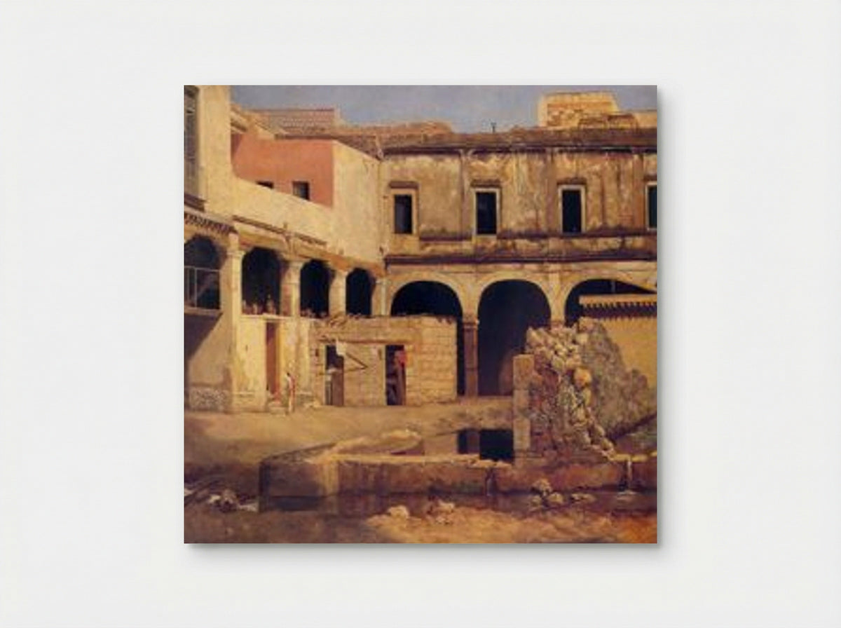 Patio del Exconvento de San Agustín - José María Velasco Gómez - Poster