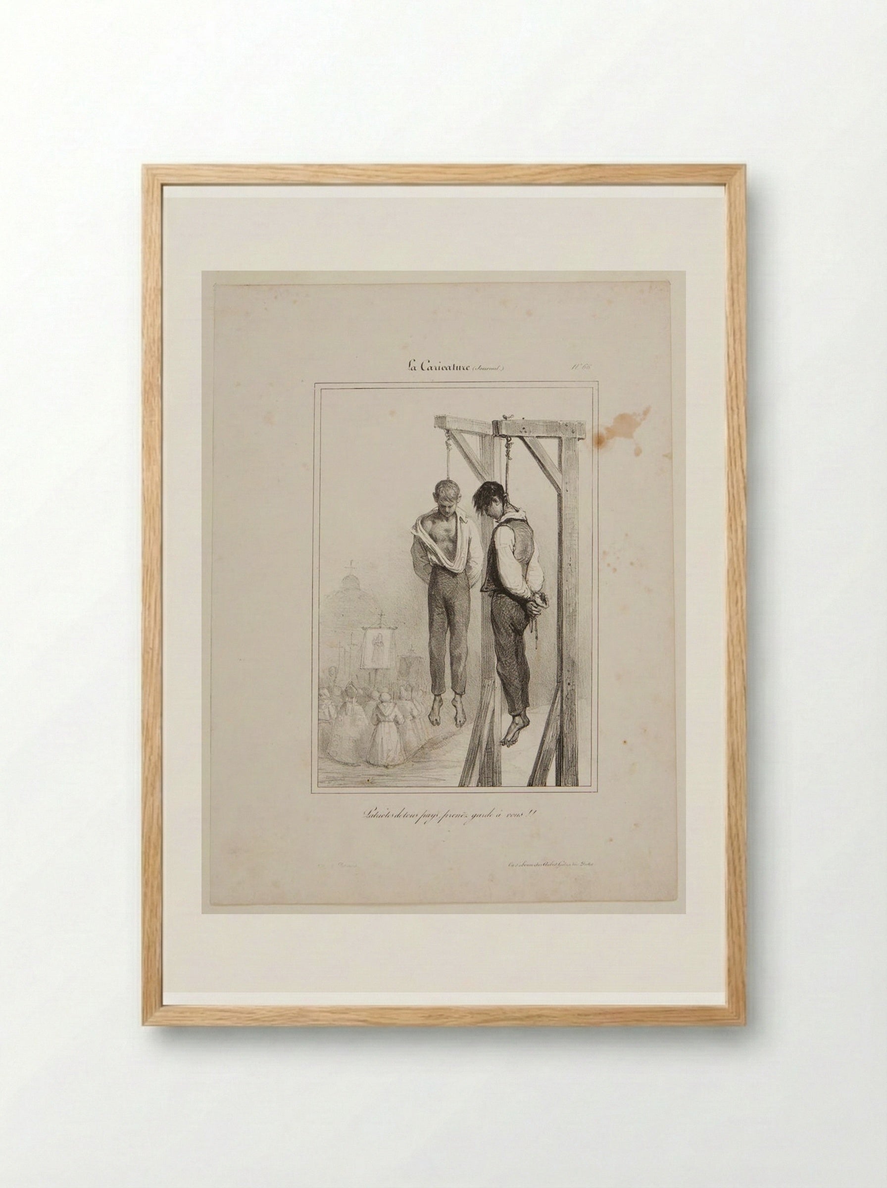Patriots of All Nations, Watch Yourselves!! - Denis-Auguste-Marie Raffet - Framed Print Wood
