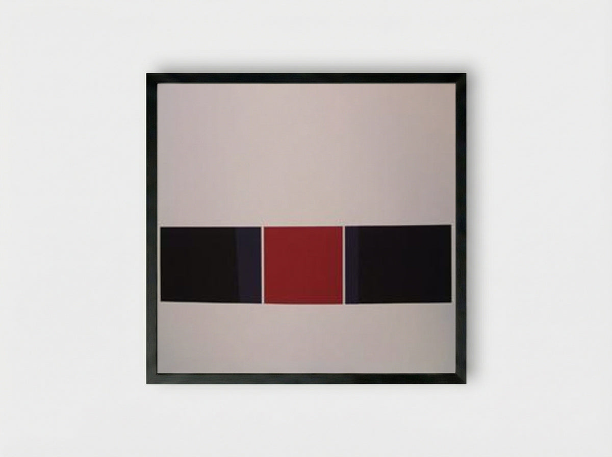 Pauses (Geometric Composition) - Solis Prints - Framed Print Black