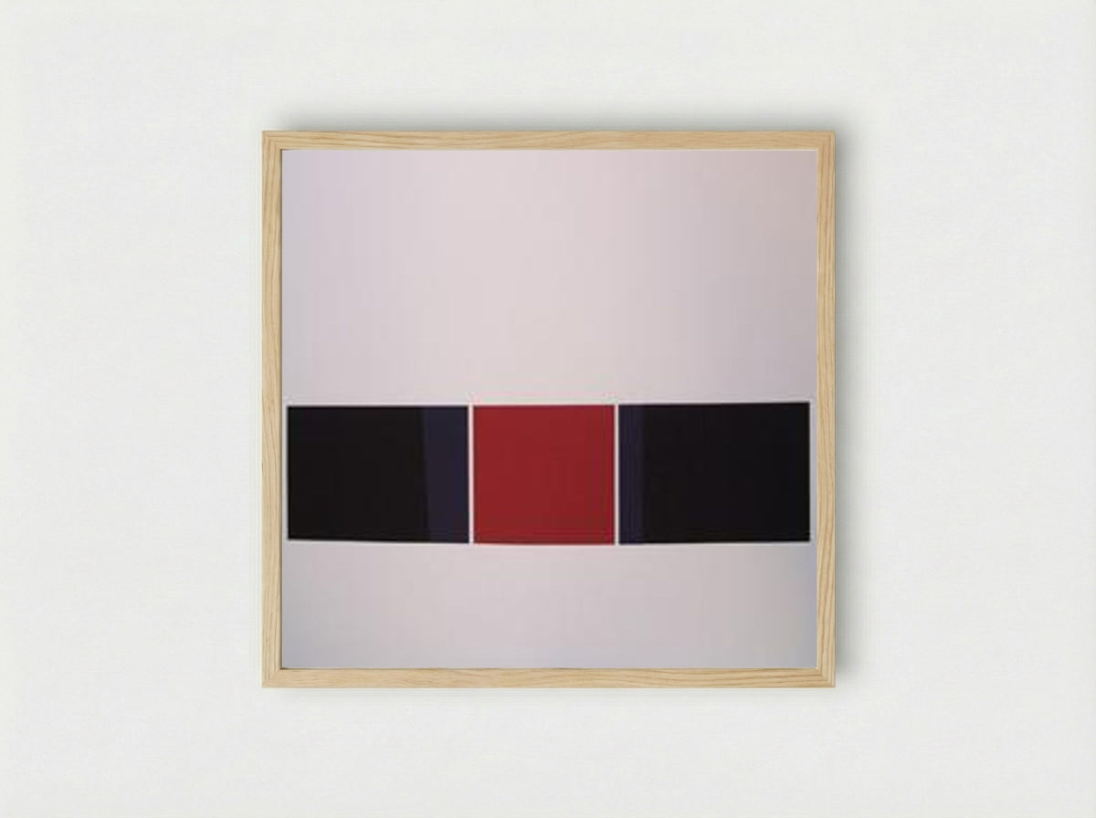 Pauses (Geometric Composition) - Solis Prints - Framed Print Wood