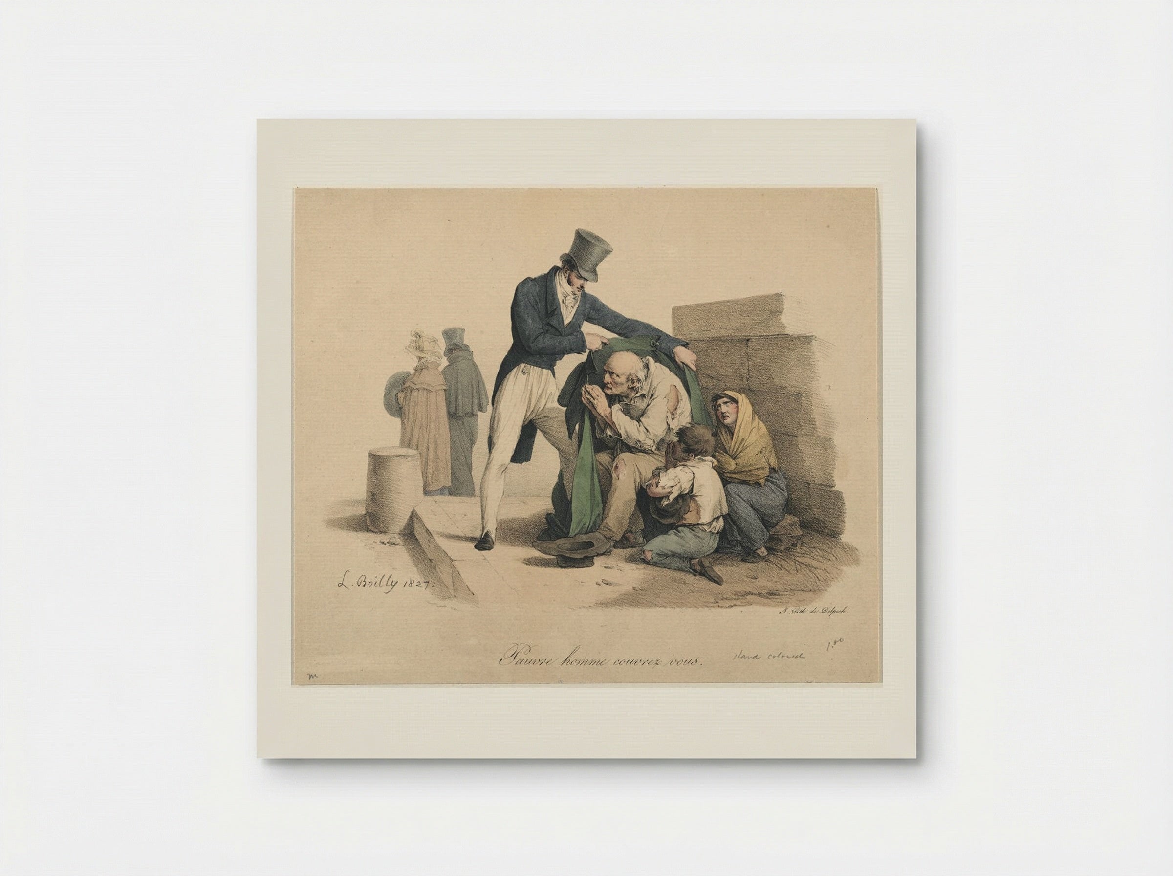 Pauvre homme couvrez vous - Louis-Léopold Boilly - Poster