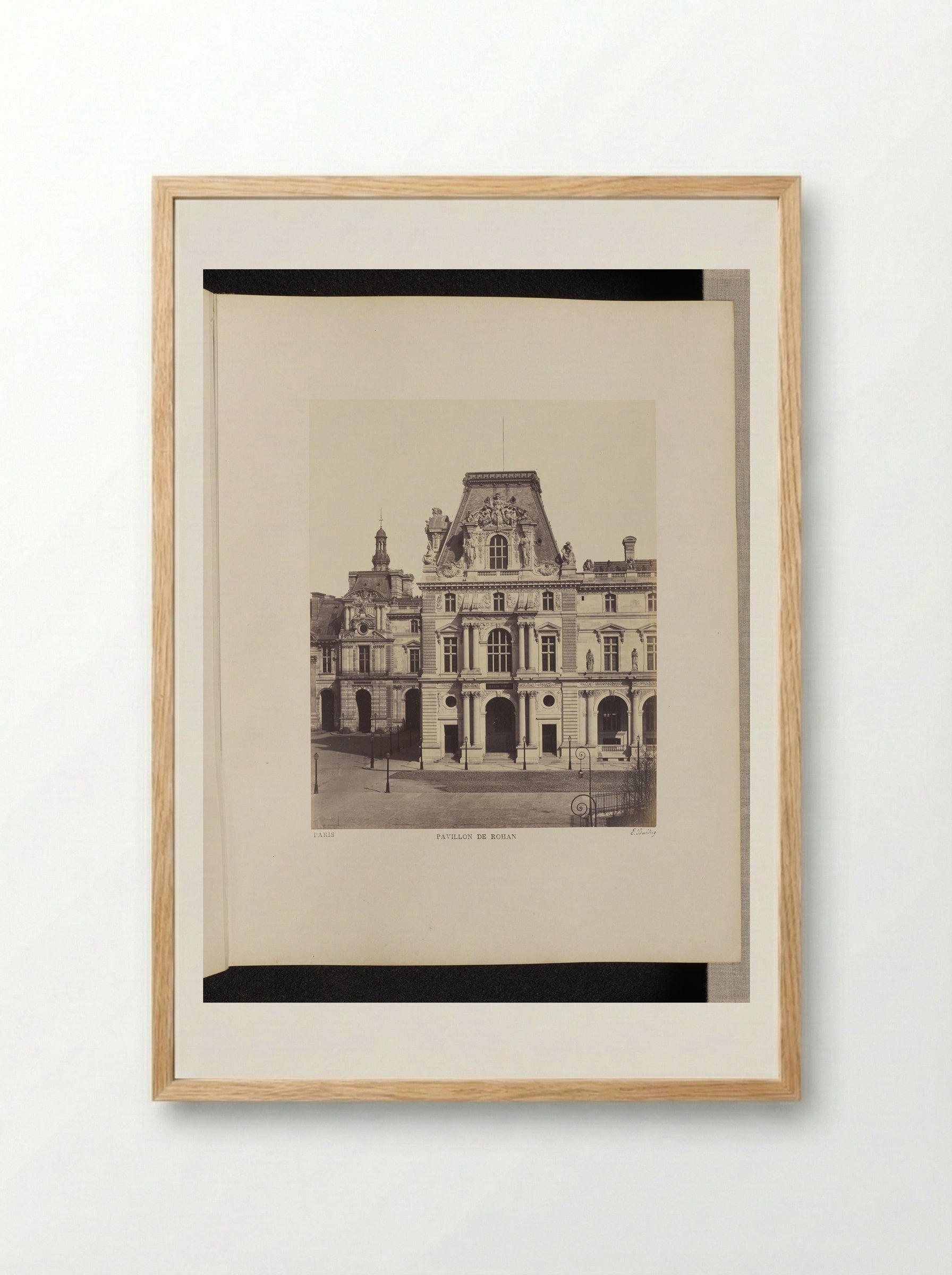 Pavillon de Rohan - Édouard Denis Baldus - Framed Print Wood