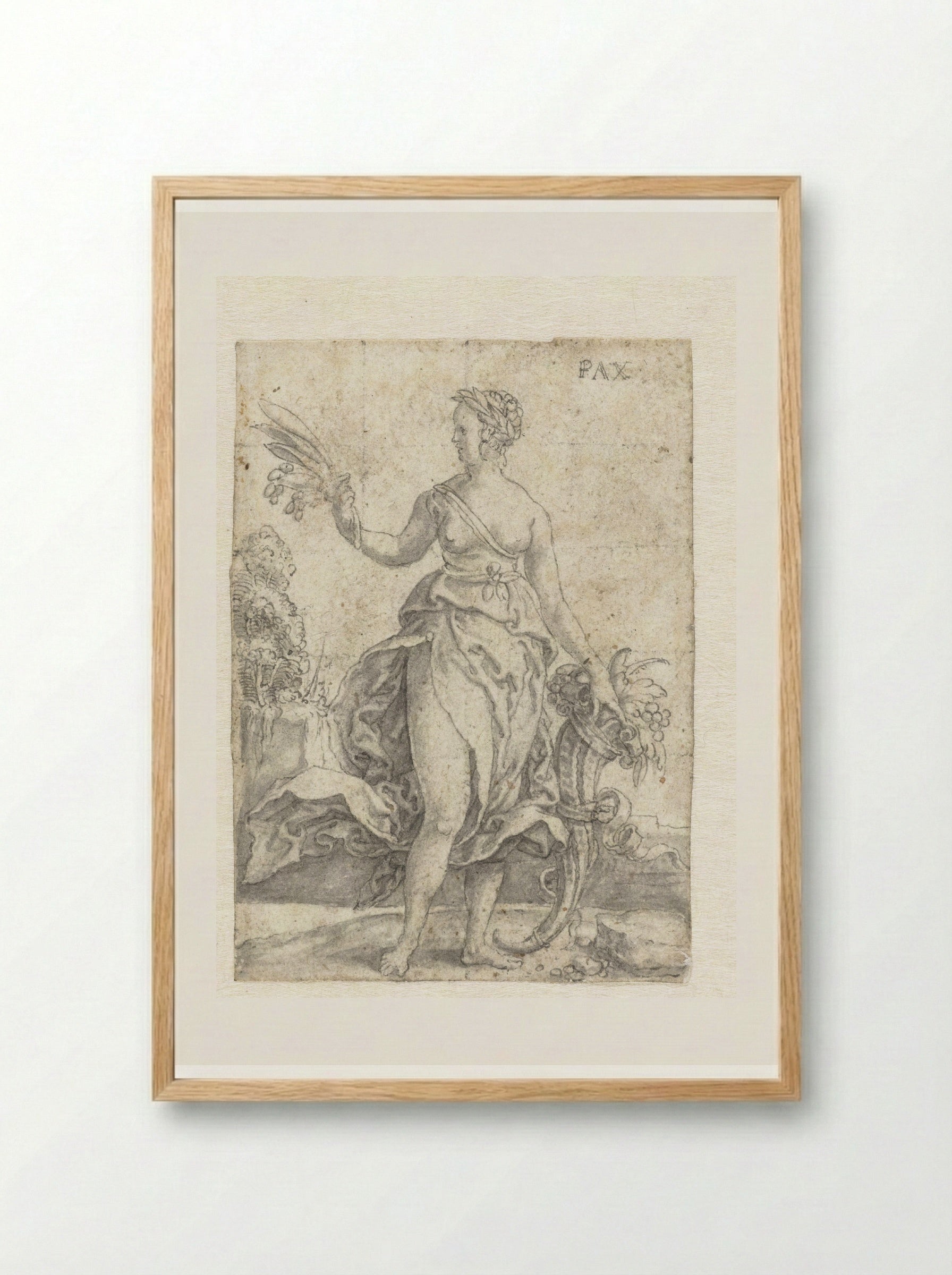 Pax - Heinrich Aldegrever - Framed Print Wood