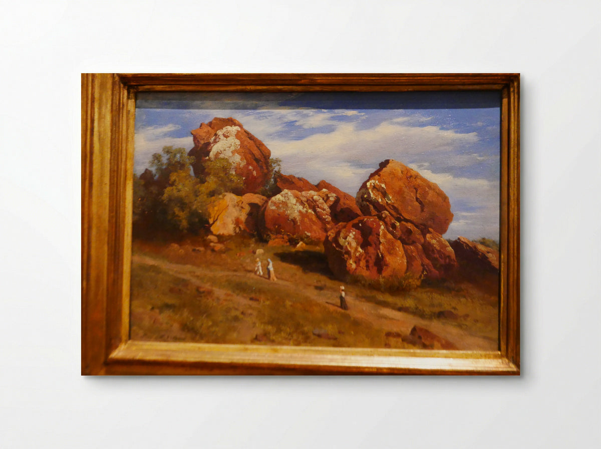 Peñascos del cerro de Atzacoalco - José María Velasco - Poster