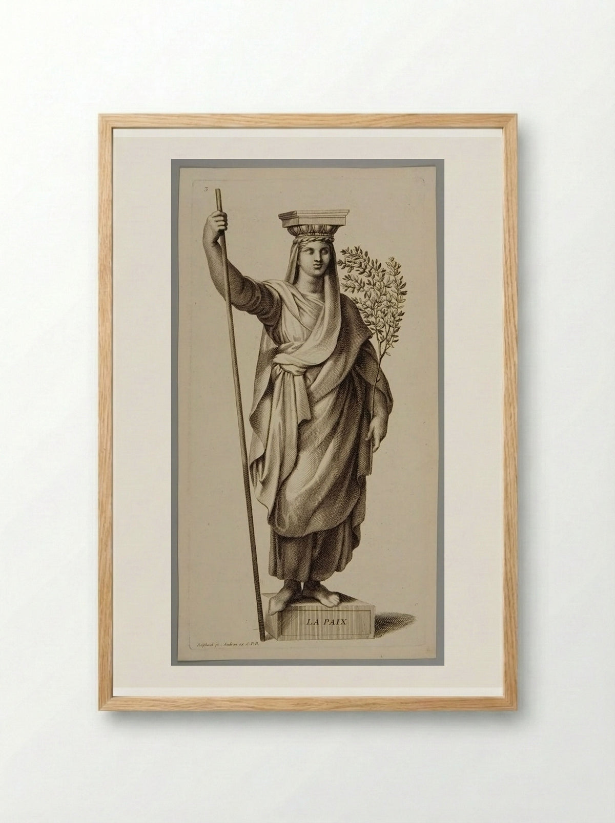 Peace (La Paix) - Gérard Audran - Framed Print Wood