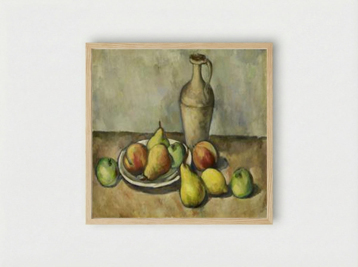 Pears, Peaches, and Pitcher - Arshile Gorky - Framed Print Wood