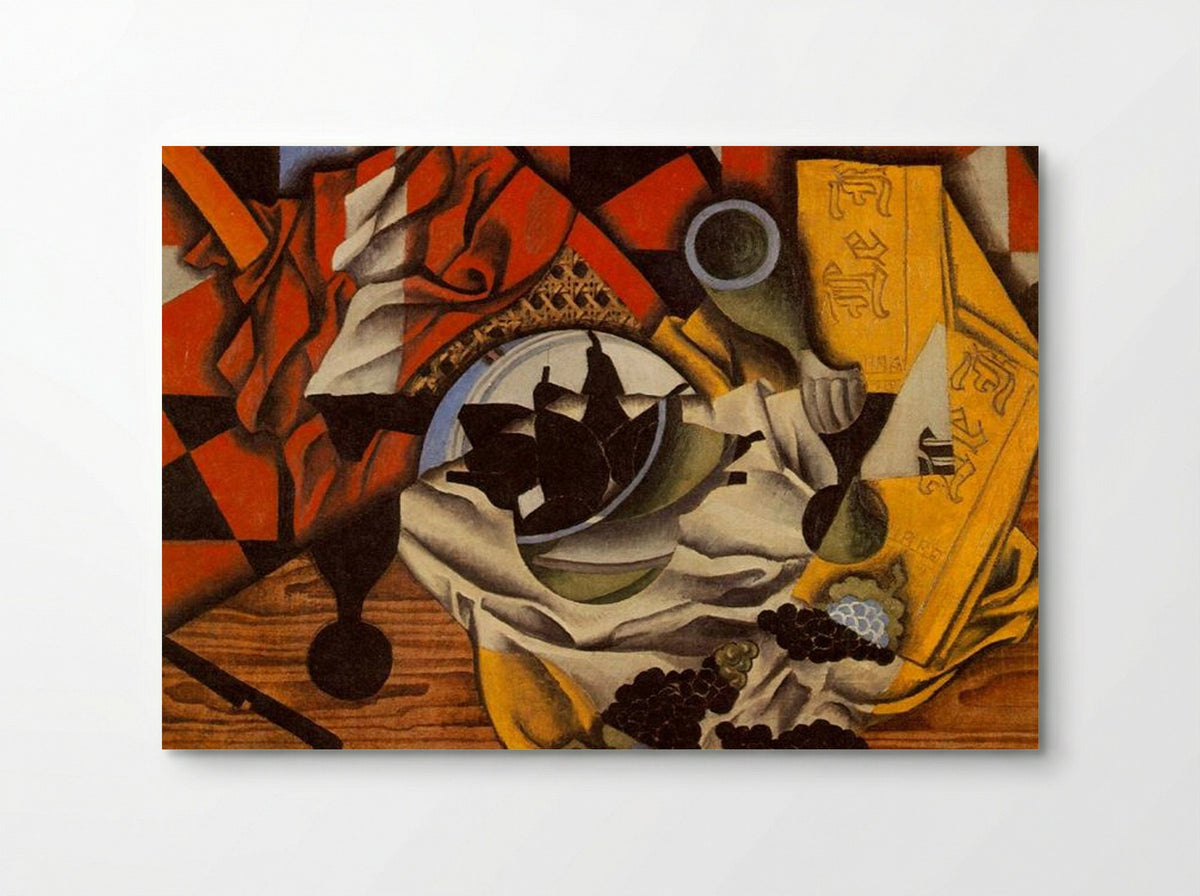 Pears and Grapes on a Table - Juan Gris - Poster