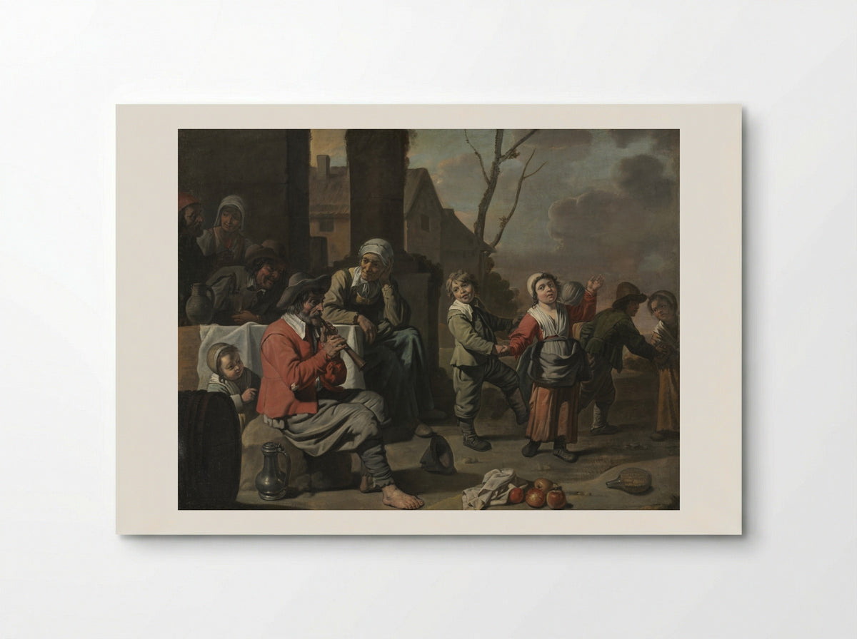 Peasant Children Dancing - Louis Le Nain - Poster