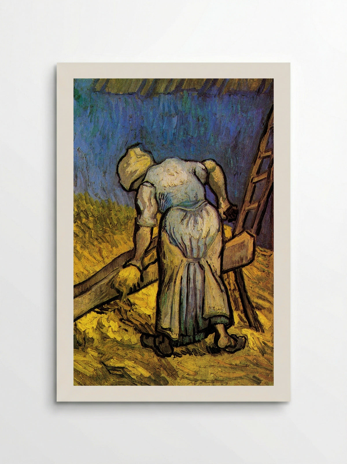 Peasant Woman Cutting Straw (after Millet) - Vincent van Gogh - Poster