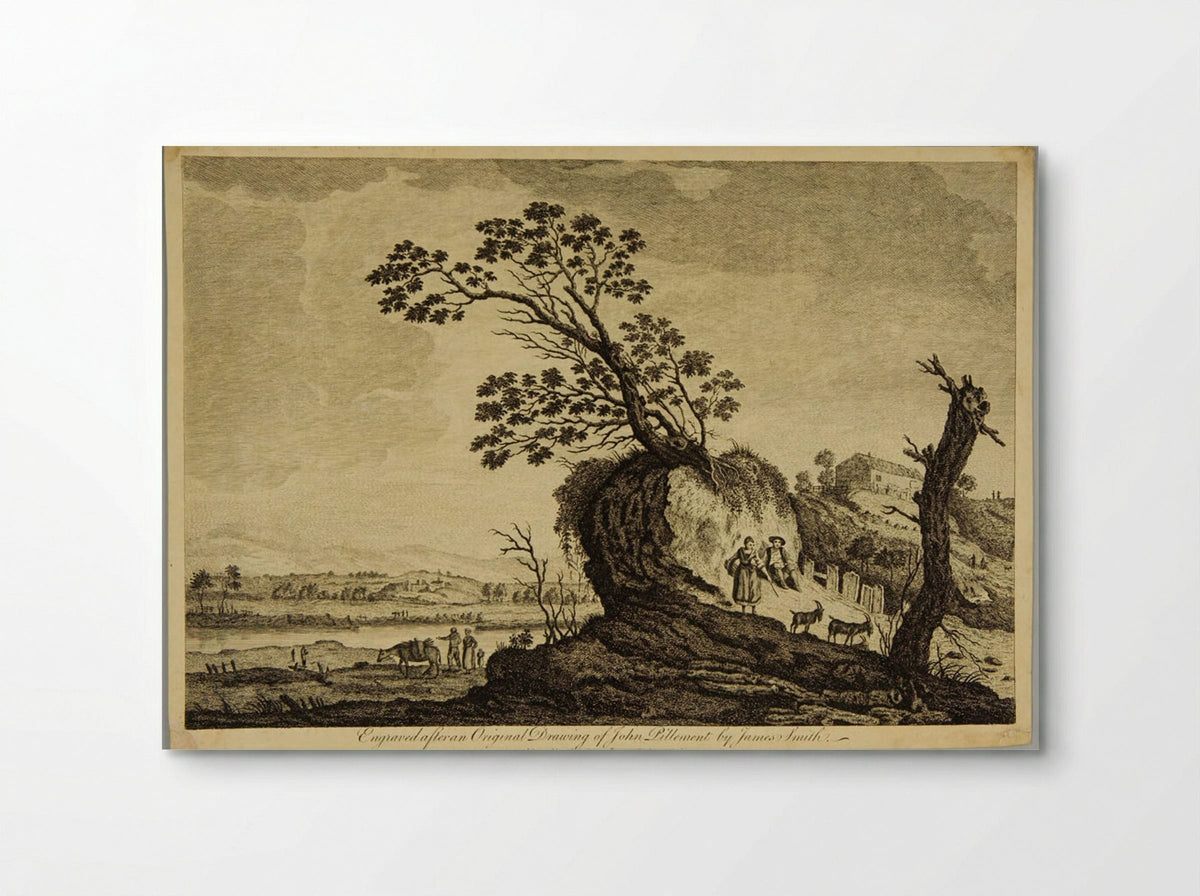 Peasants Tending Goats - James Smith - Poster