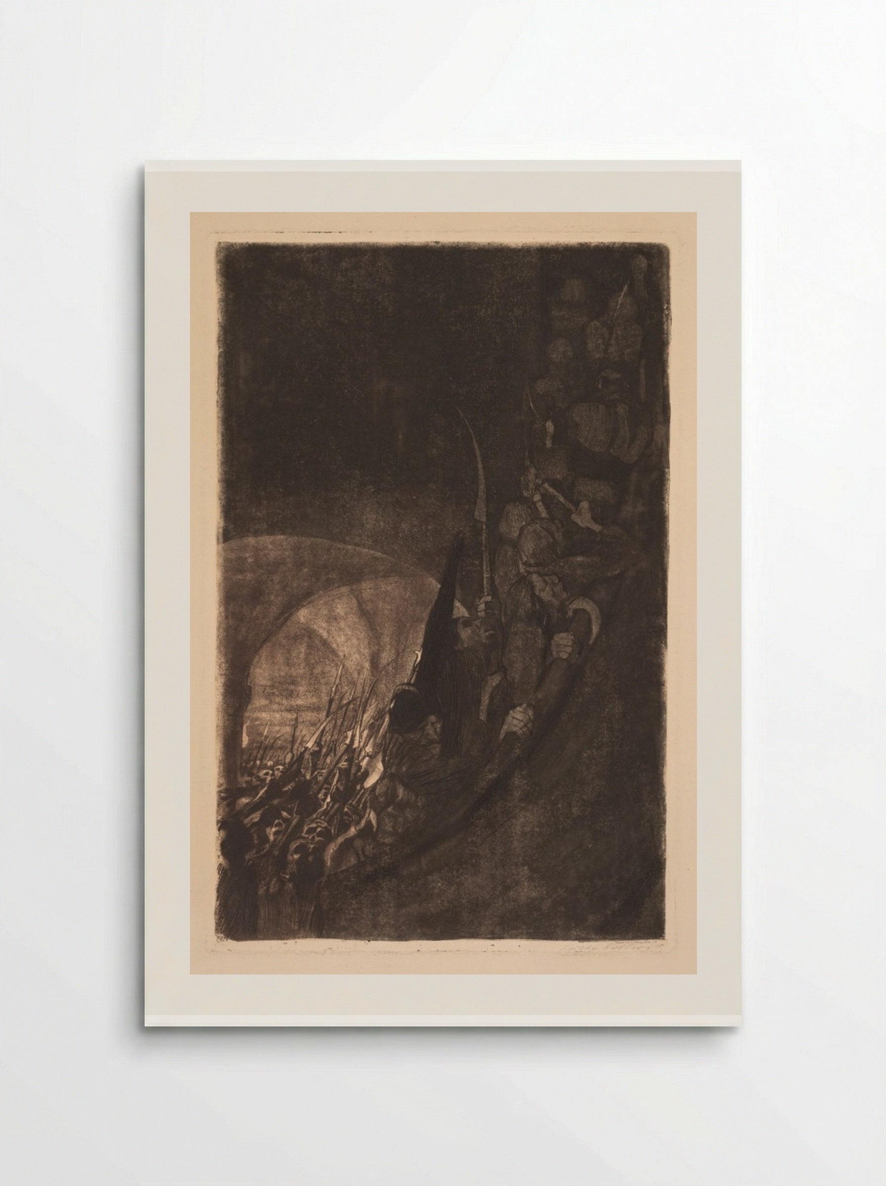 Peasants' War: Arming in a Vault - Käthe Kollwitz - Poster