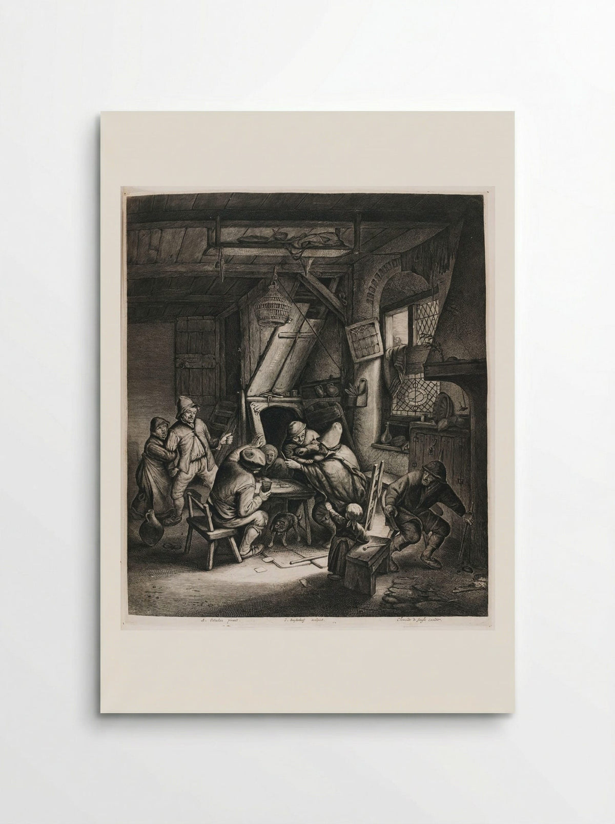 Peasants about to Brawl - Jonas Suyderhoef - Poster