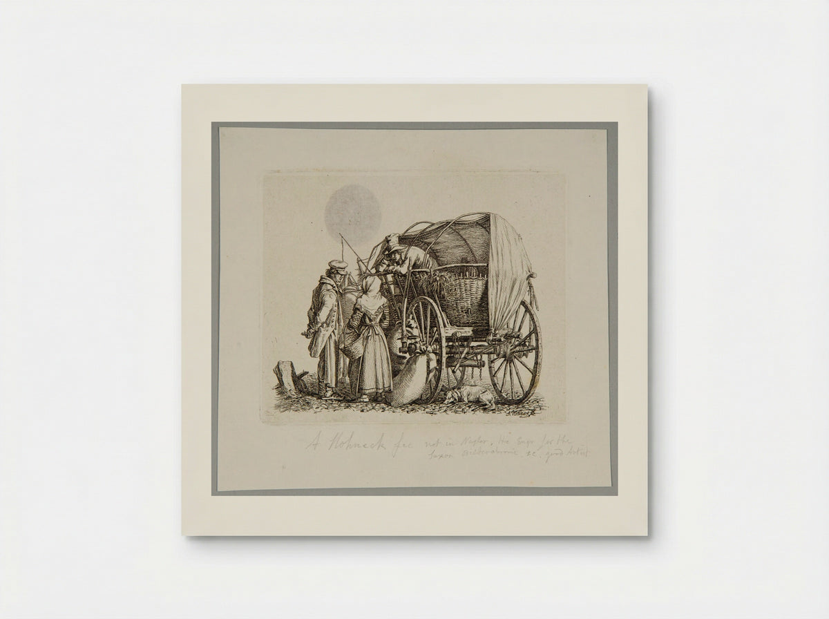 Peasants with a Wagon - Adolf Hohneck - Poster