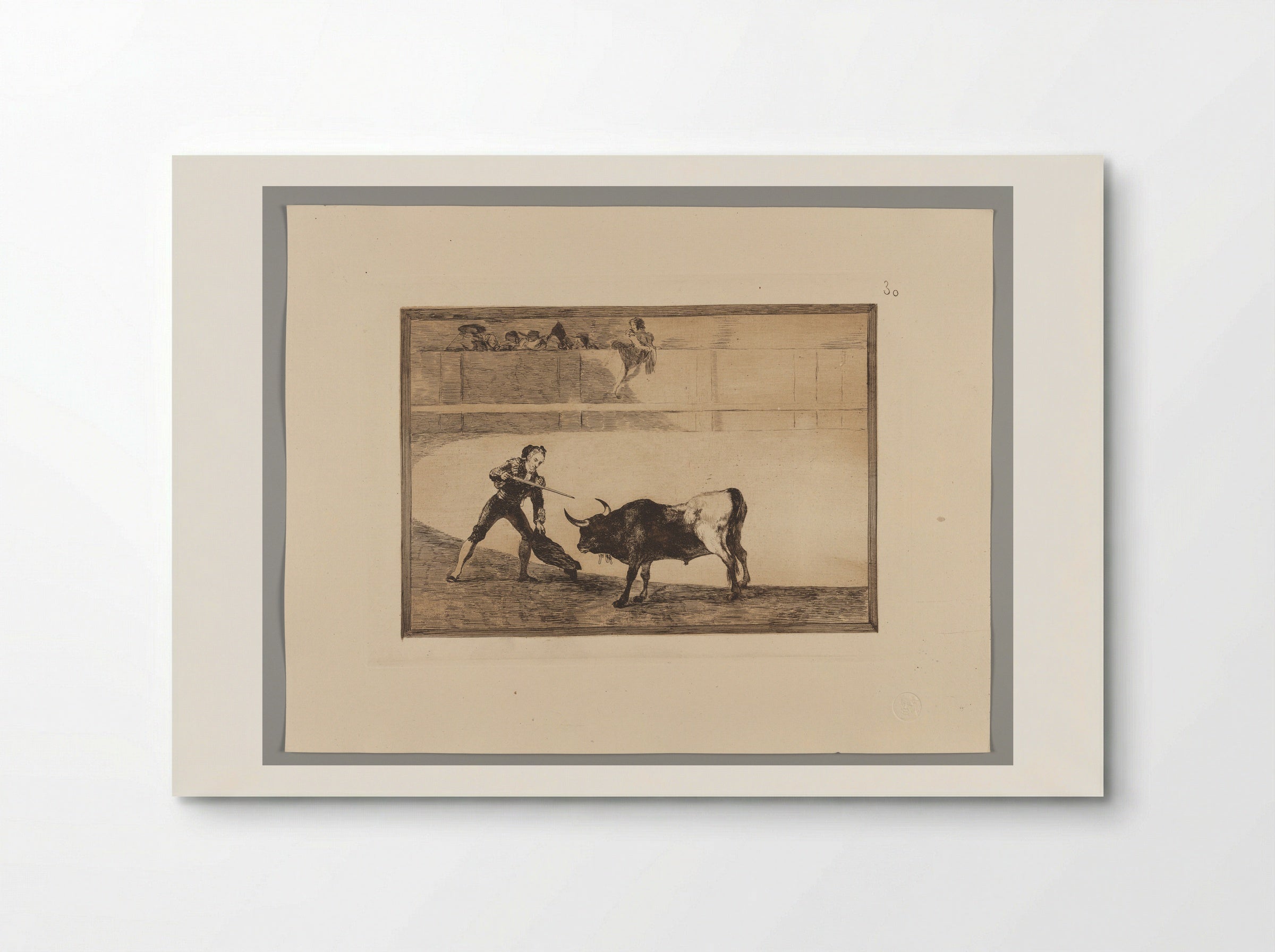 Pedro Romero Killing the Halted Bull - Francisco José de Goya y Lucientes - Poster