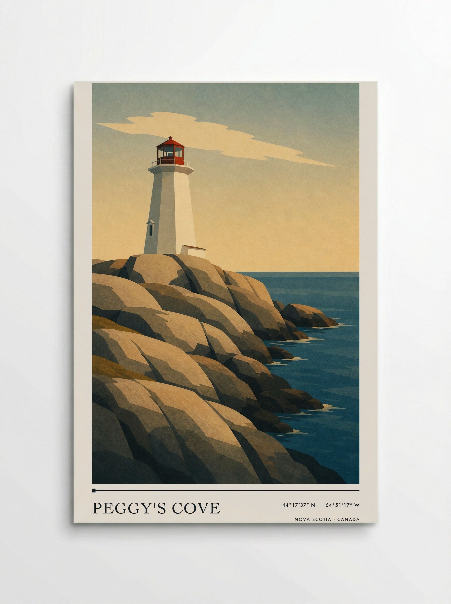 Peggy's Cove Travel Poster Artwork - Poster