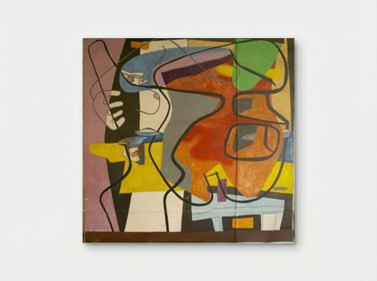 Peinture murale, 35 rue de Sèvres - Le Corbusier - Poster