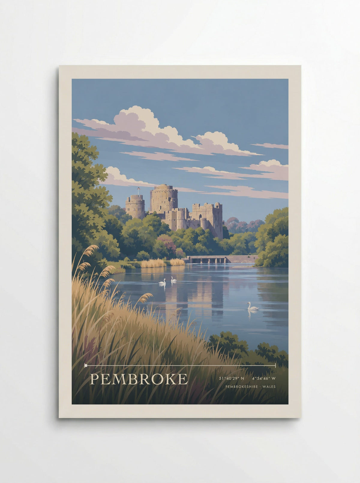 Pembroke, Pembrokeshire | Travel Poster - Poster
