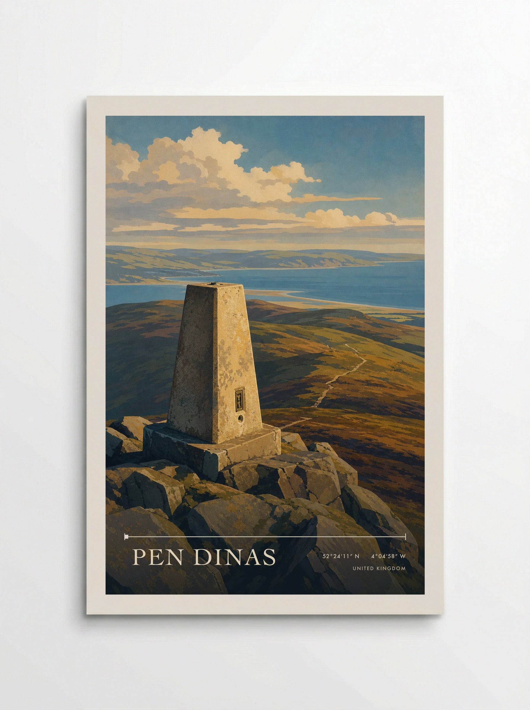 Pen Dinas United Kingdom Travel Poster - Poster