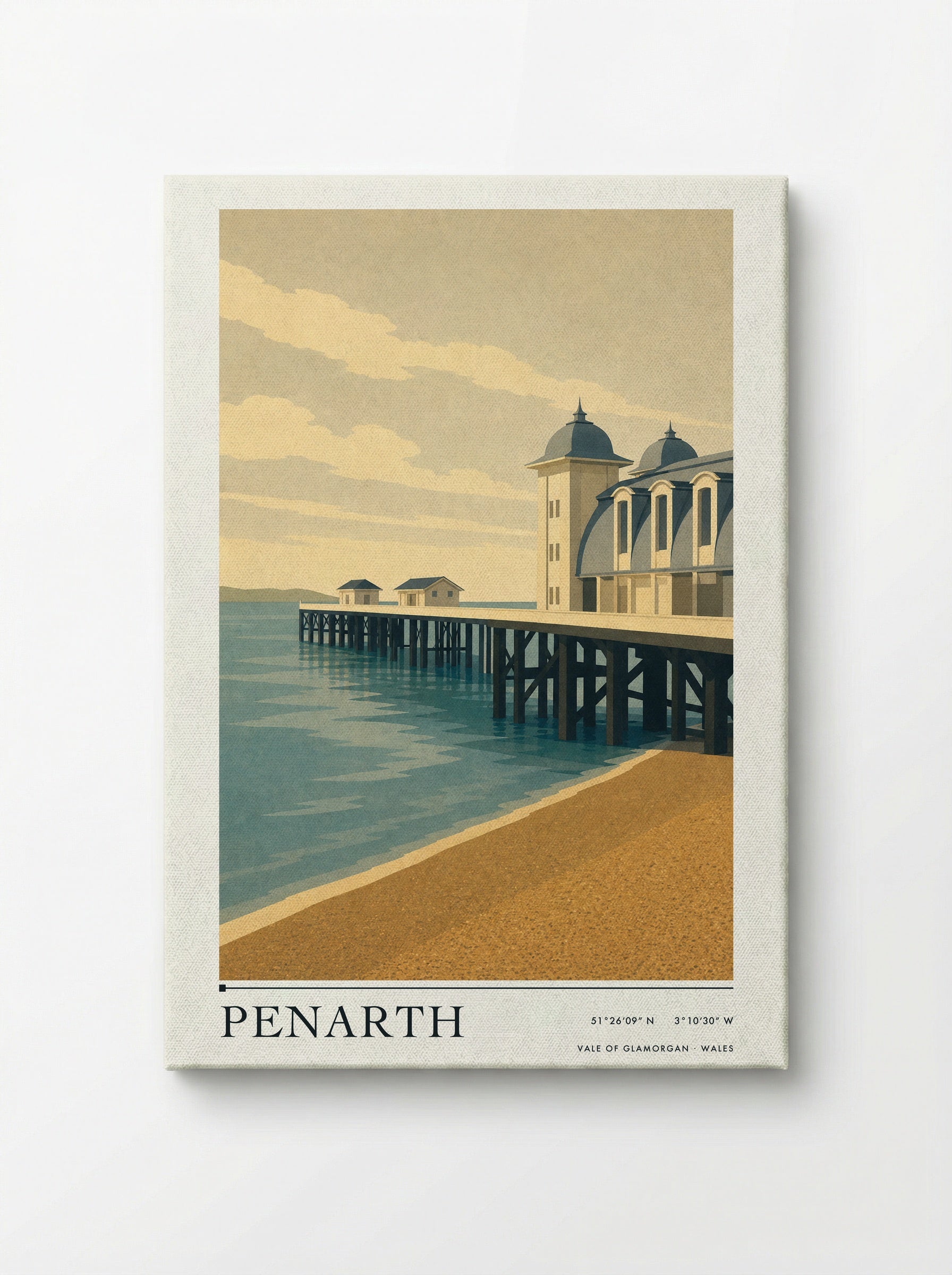 Penarth Travel Poster - Canvas