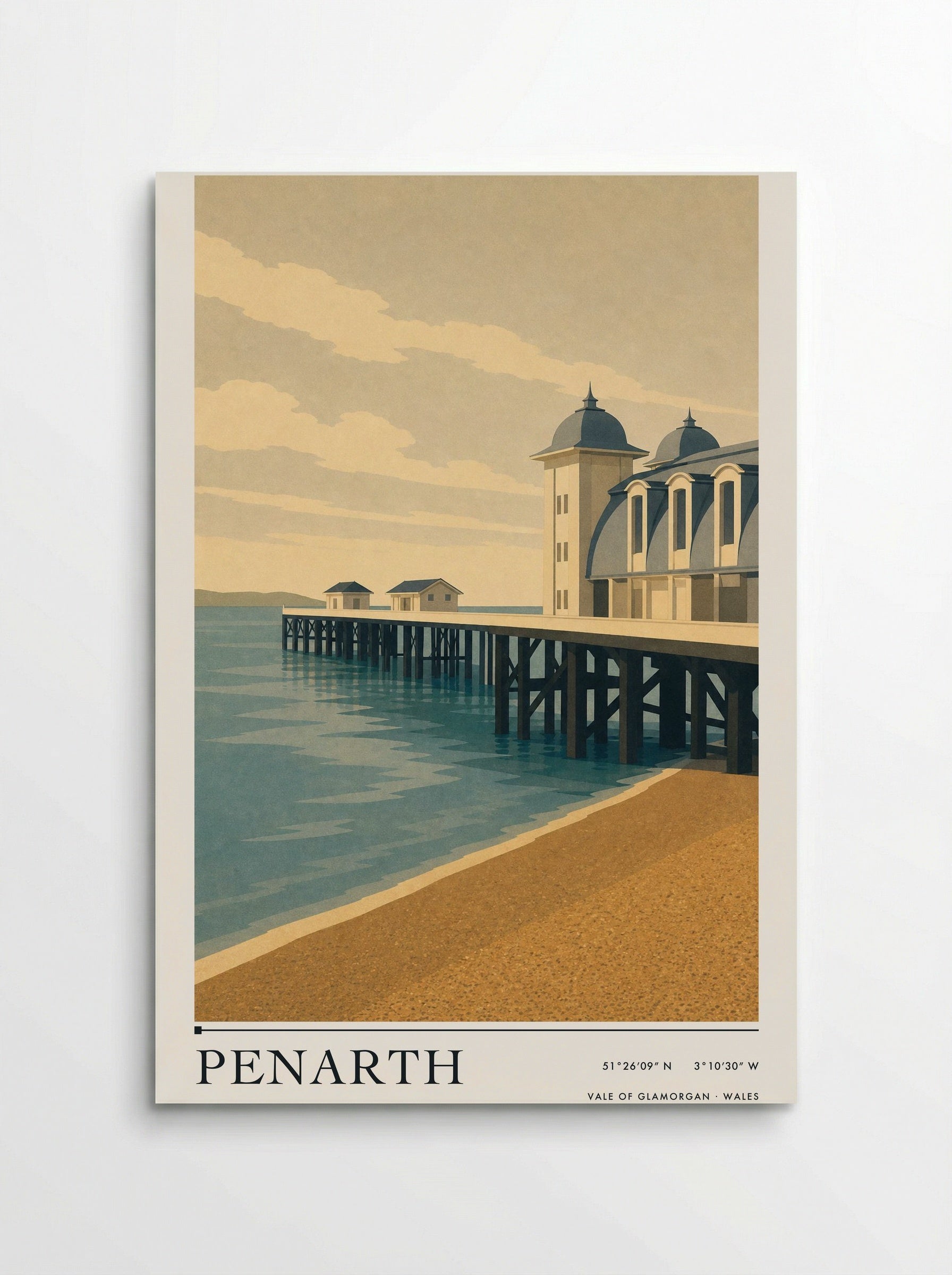 Penarth Travel Poster - Poster