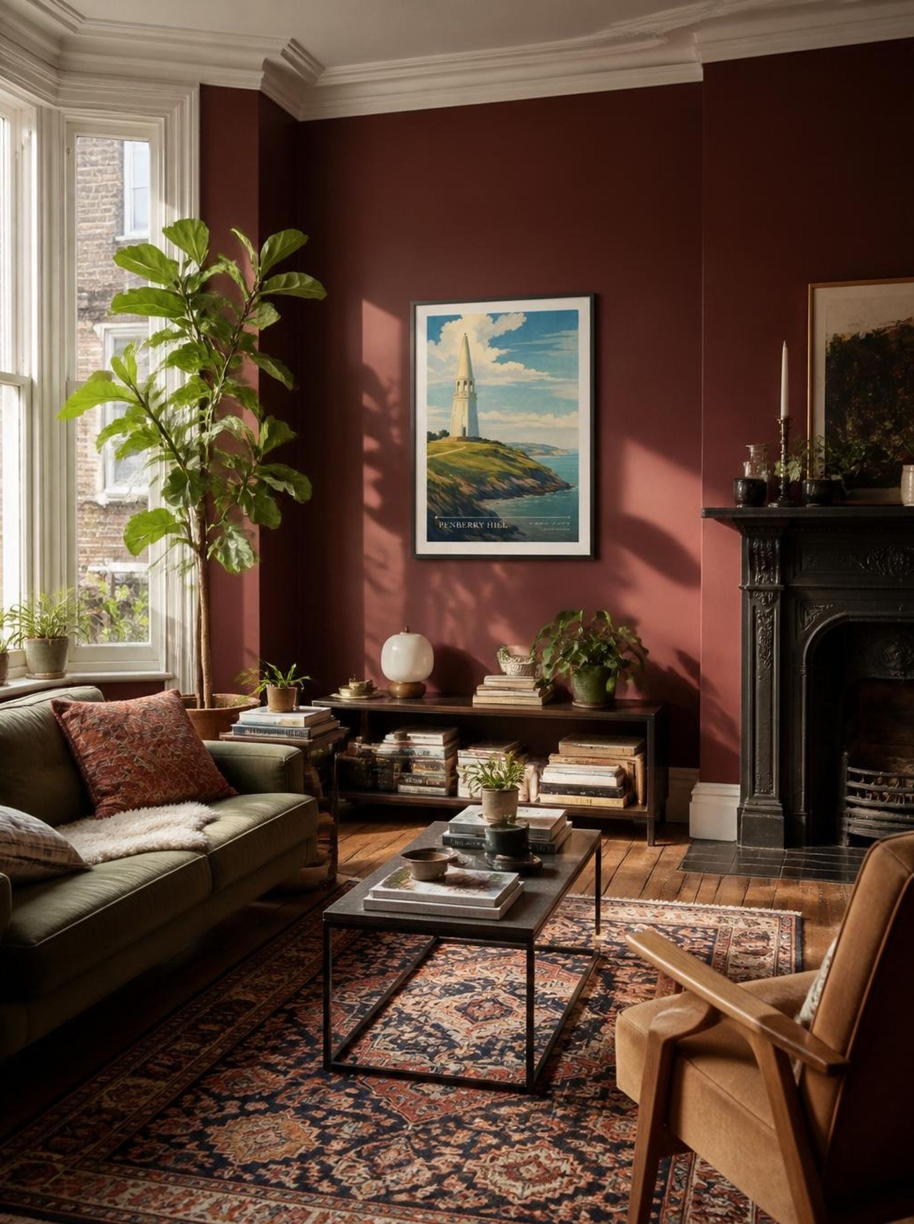 Penberry Hill United Kingdom Travel Poster - Lifestyle