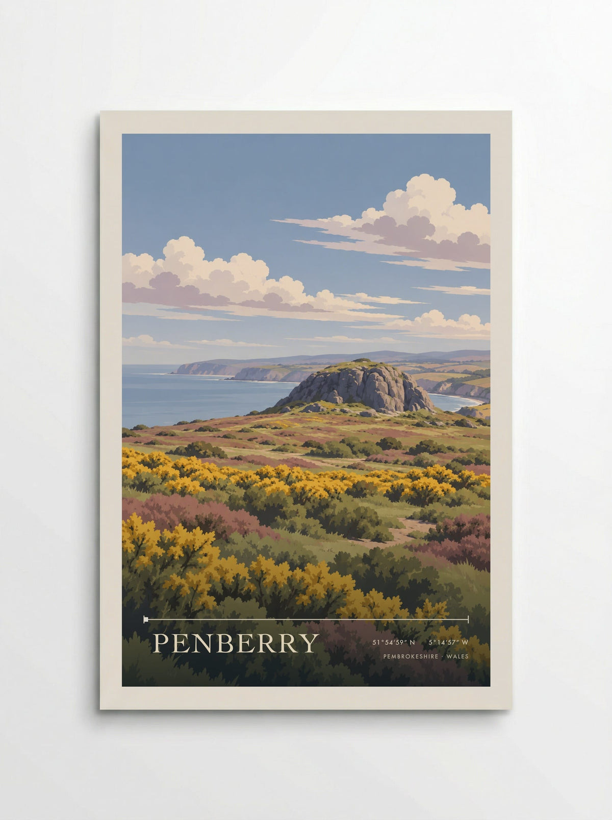 Penberry, Pembrokeshire | Travel Poster - Poster