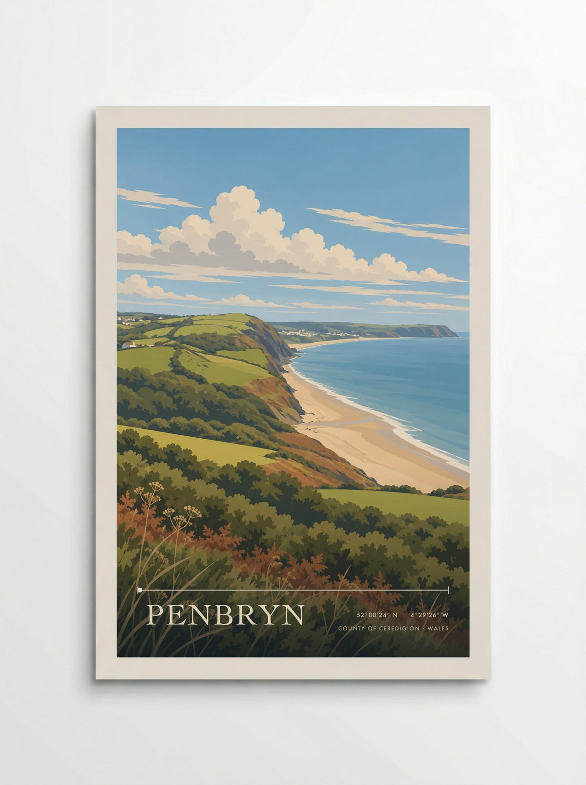 Penbryn, County of Ceredigion | Travel Poster - Poster