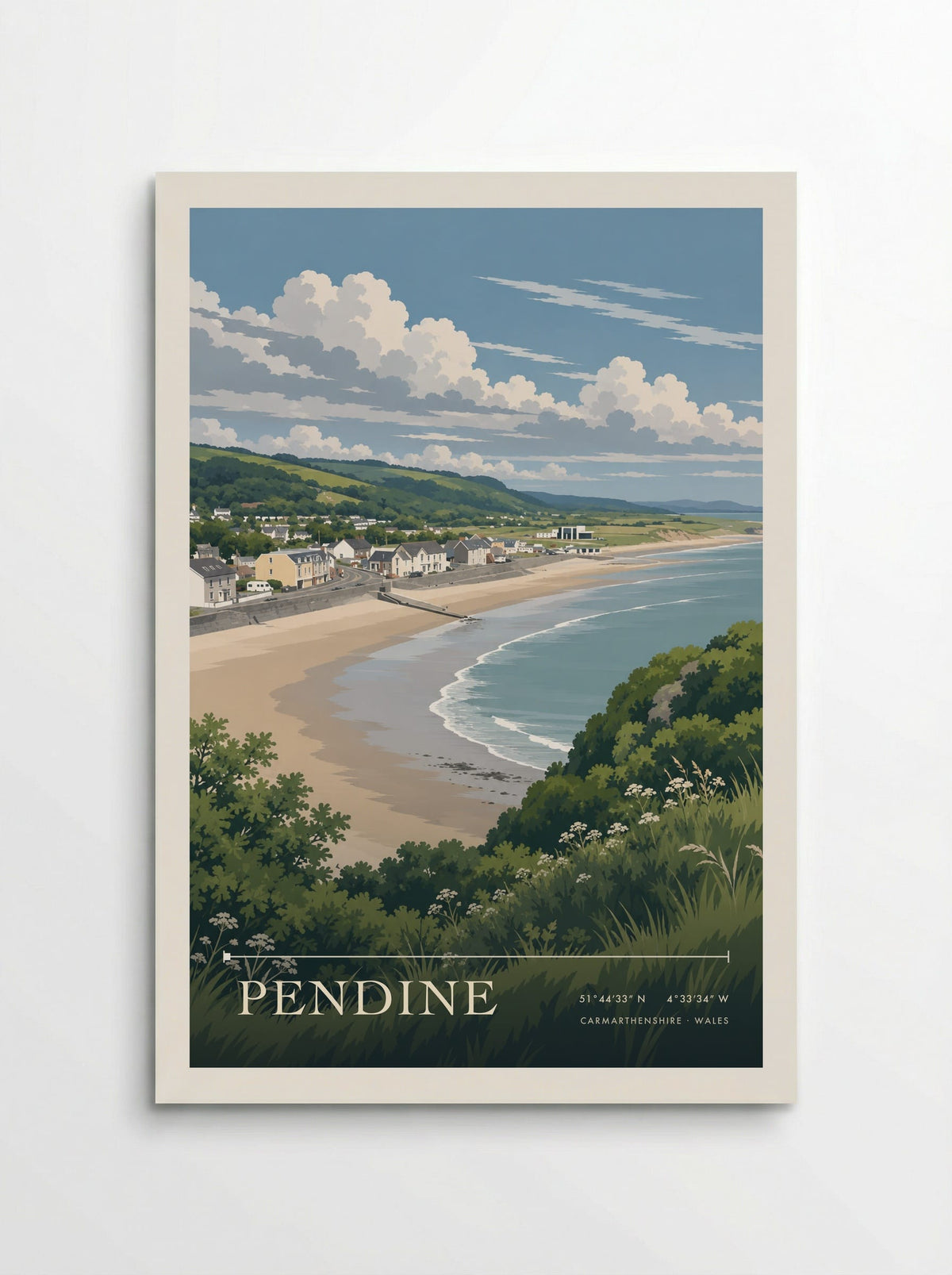 Pendine, Carmarthenshire | Travel Poster - Poster