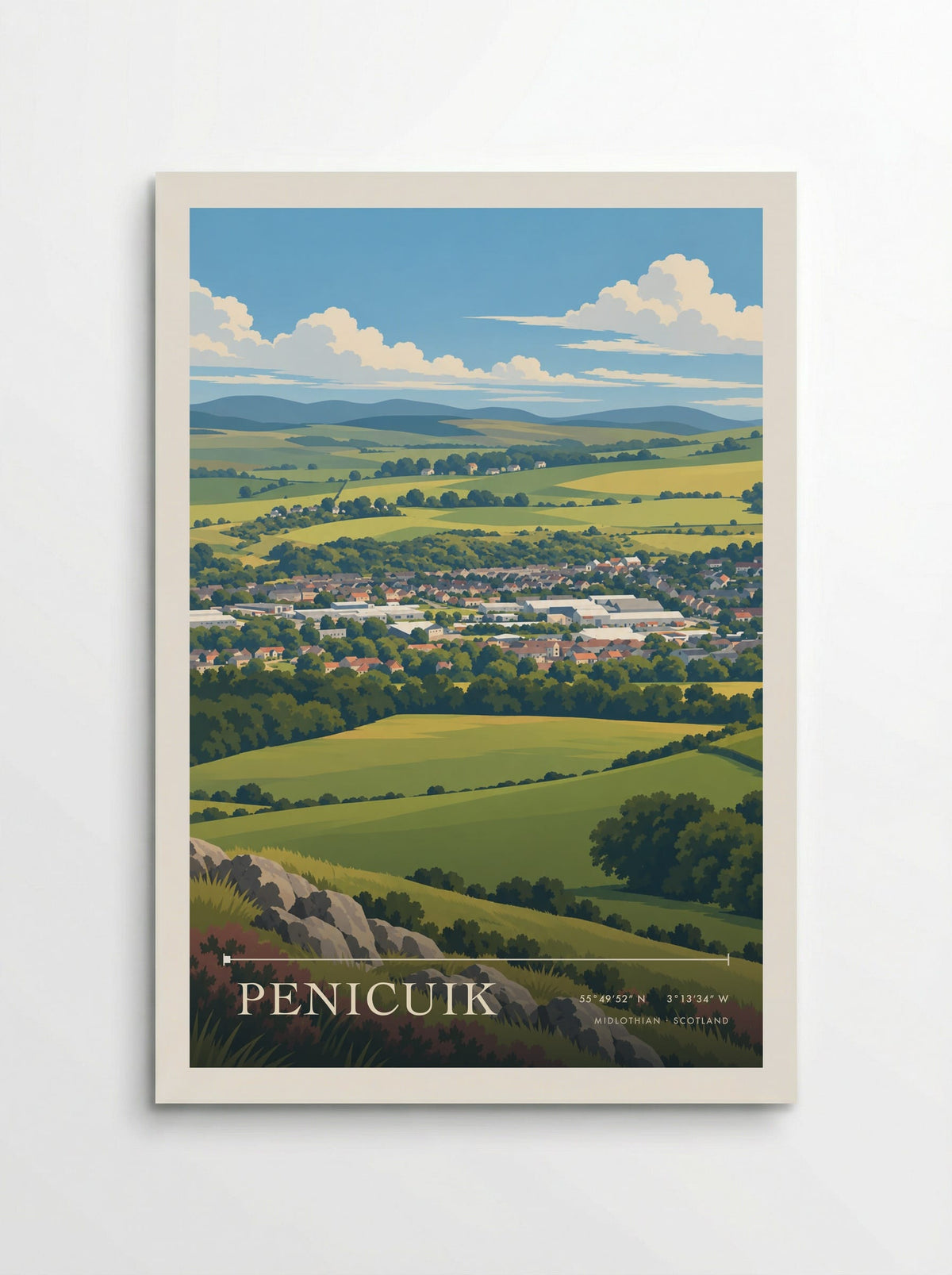 Penicuik, Midlothian | Travel Poster - Poster