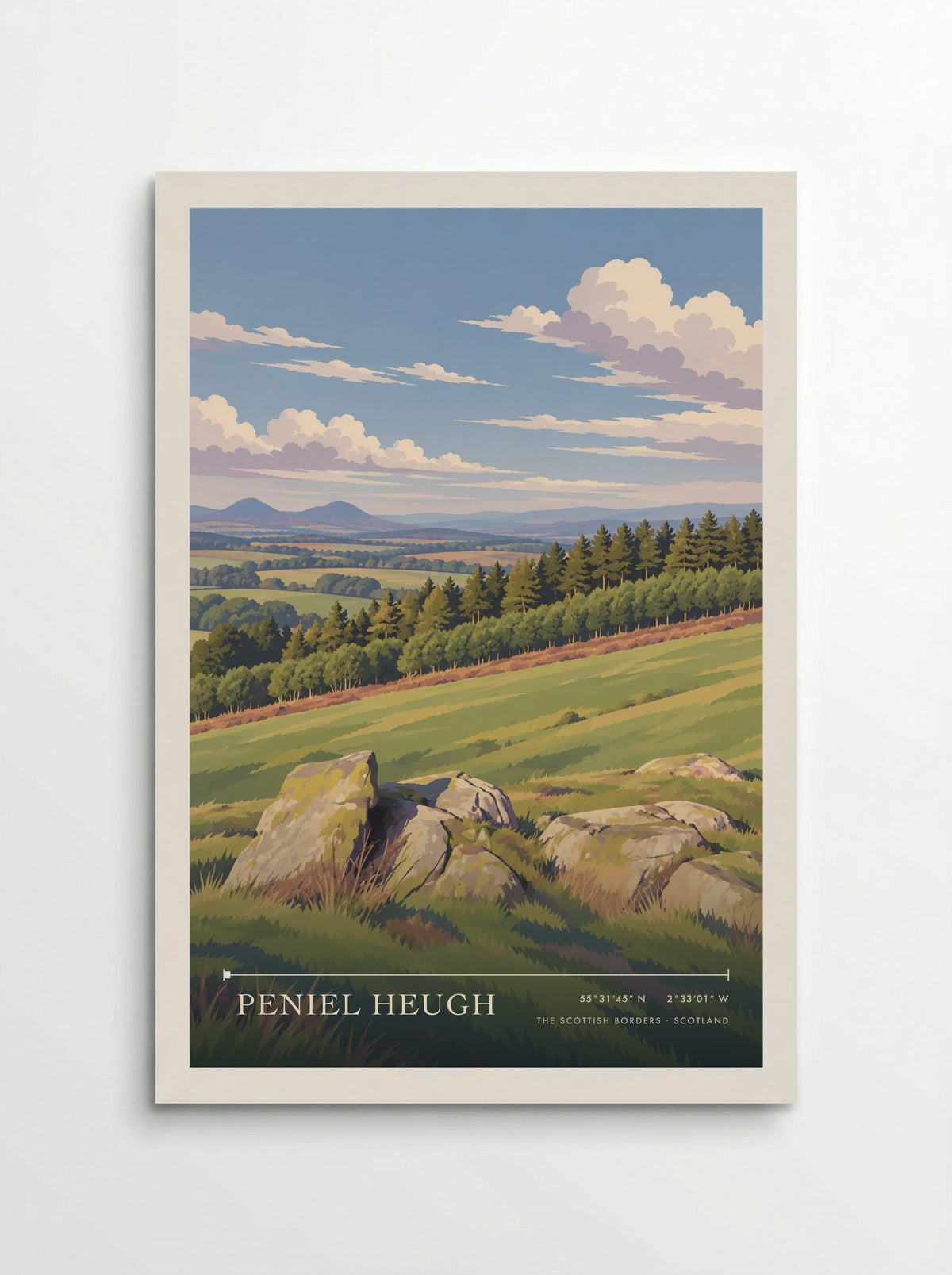 Peniel Heugh, The Scottish Borders | Travel Poster - Poster