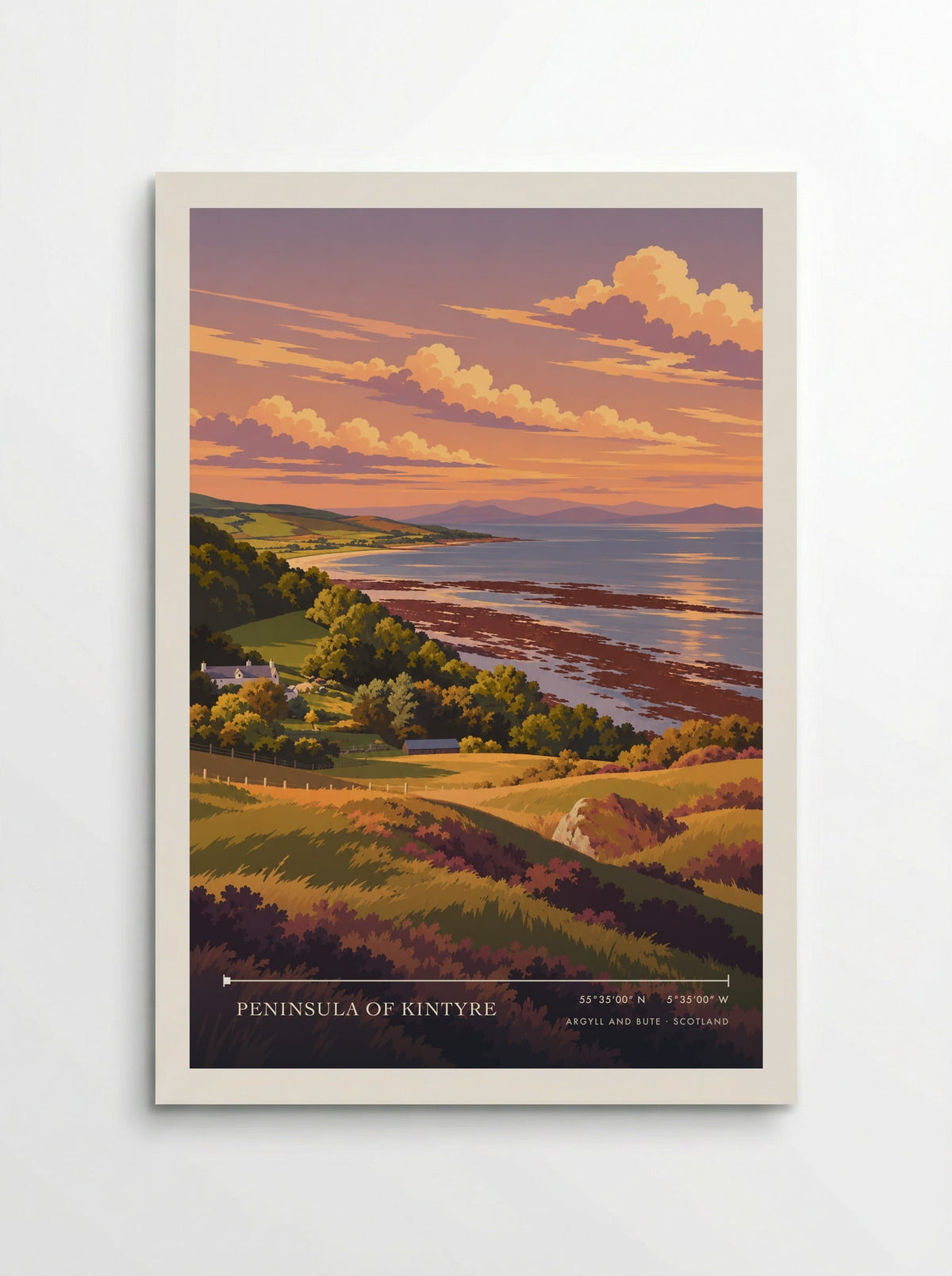 Peninsula of Kintyre, Argyll and Bute | Travel Poster - Poster