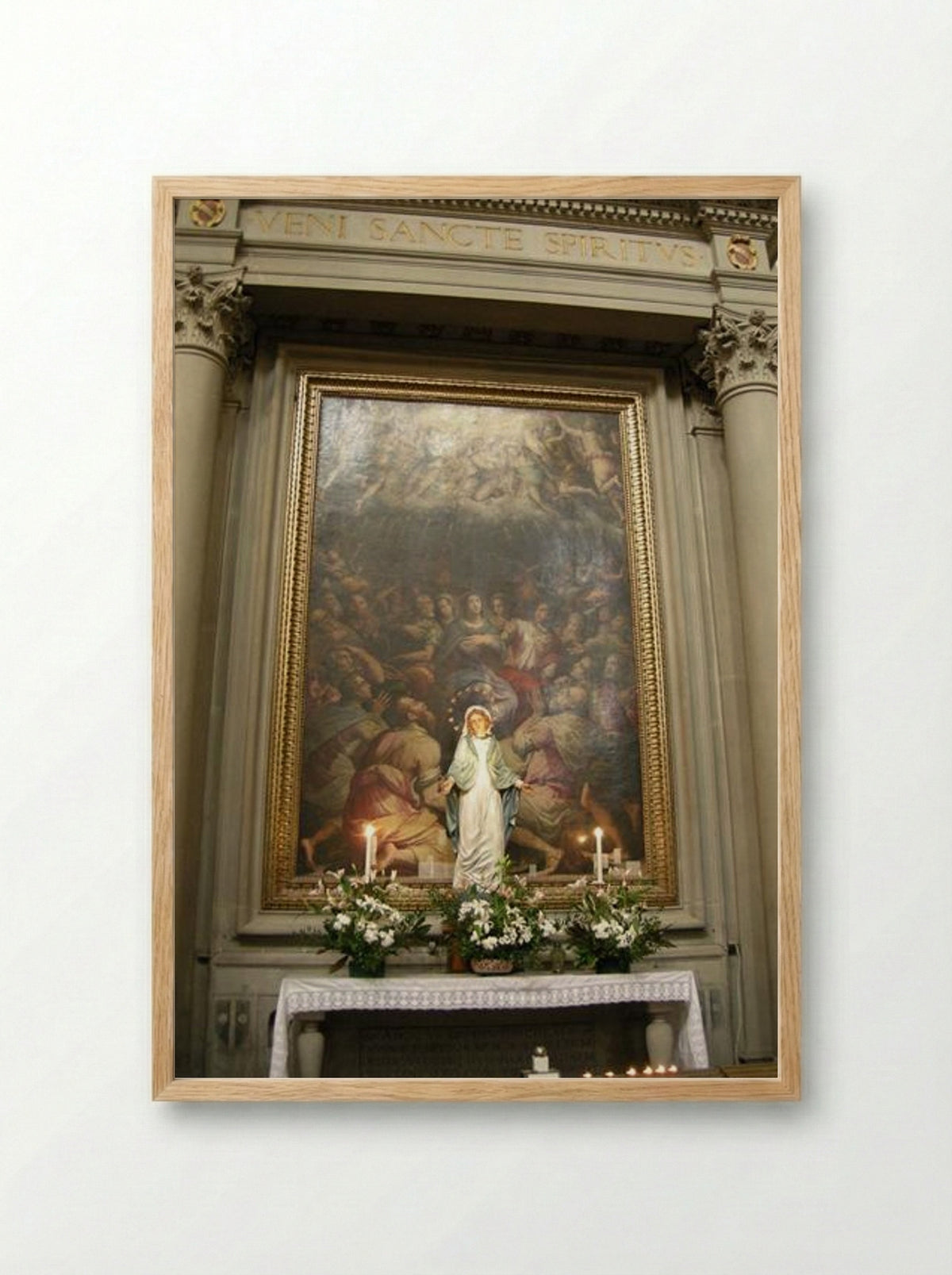 Pentecost - Giorgio Vasari - Framed Print Wood