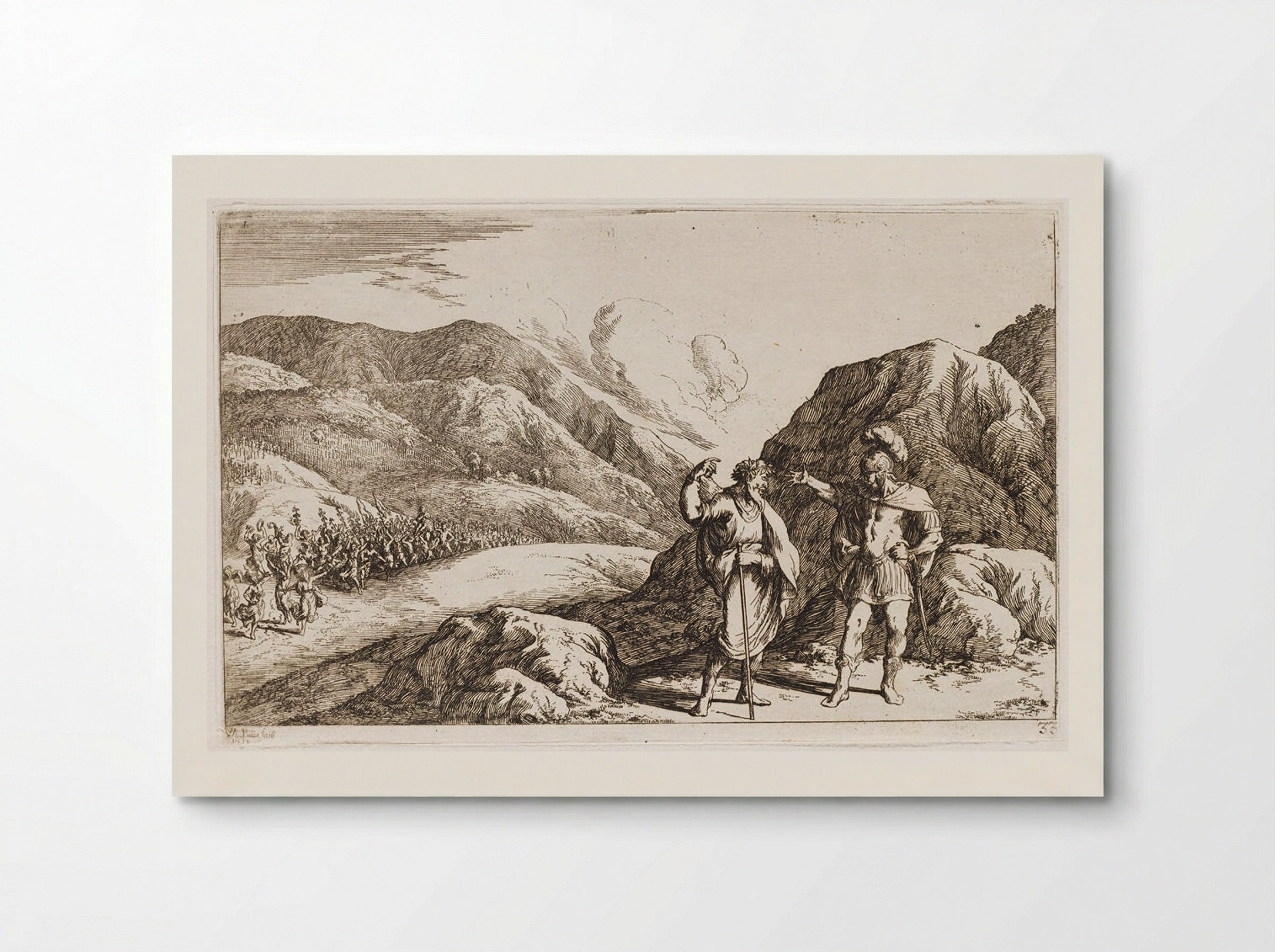 Pentheus Scorns the Prophecies of Tiresias - Johann Wilhelm Baur - Poster