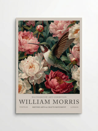 Peony Hummingbird Flight - William Morris