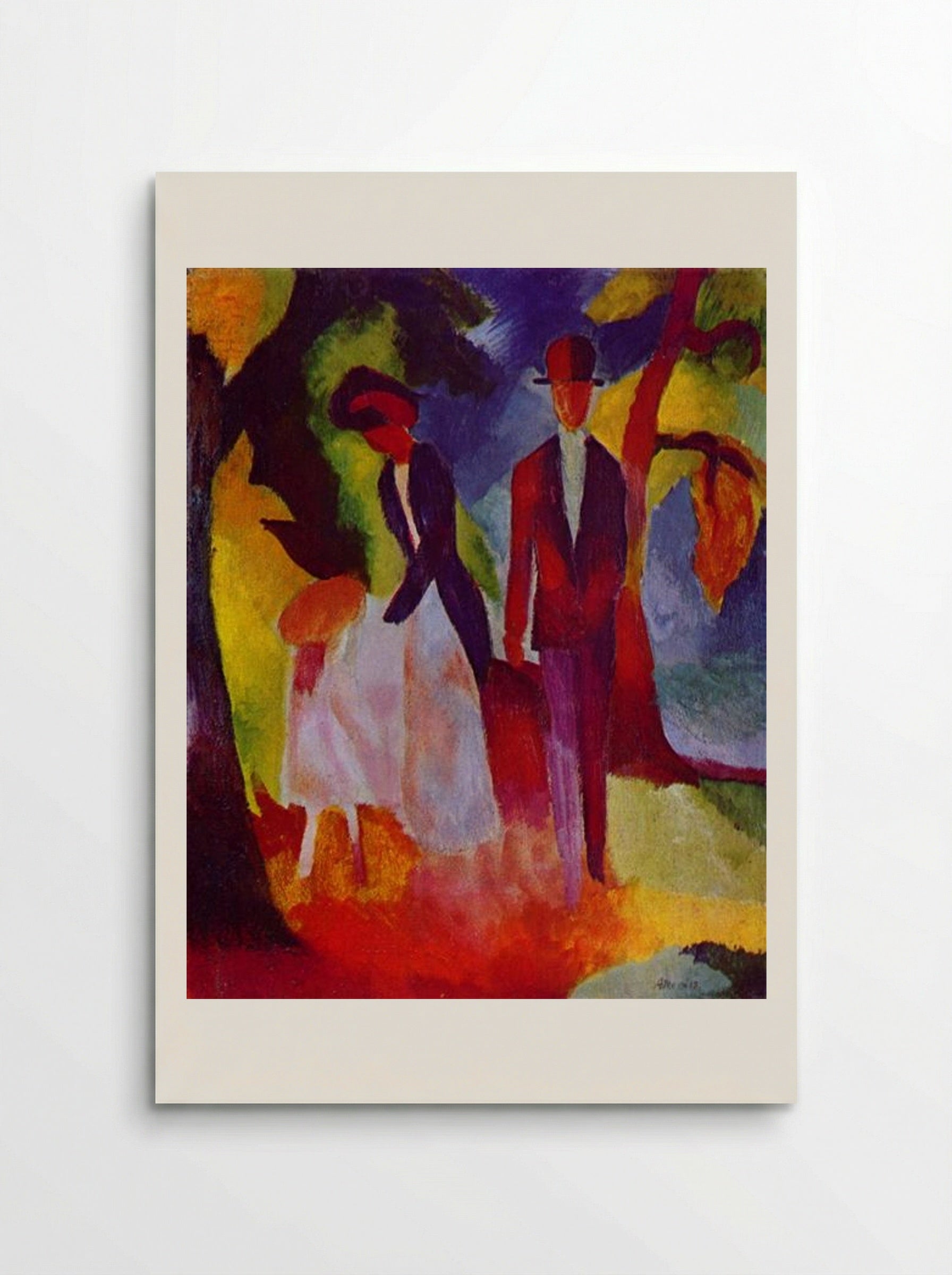 People at the Blue Lake - August Macke - Poster