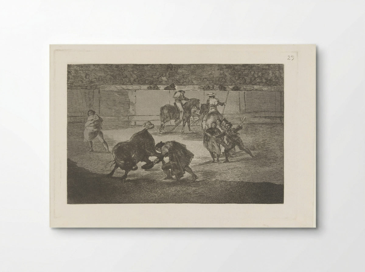Pepe-Hillo Takes Off His Hat to the Bull - Francisco de Goya - Poster