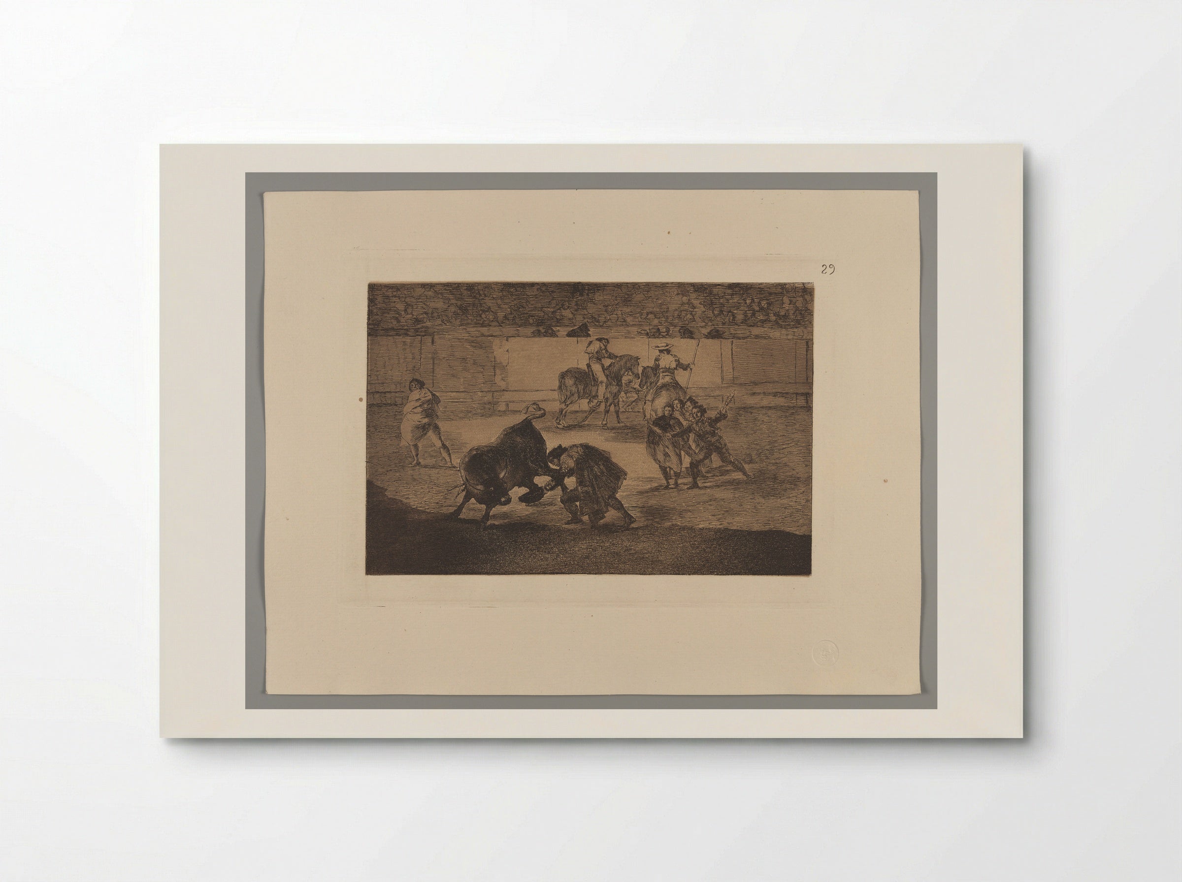Pepe Illo Making the Pass of the 'Recorte' - Francisco José de Goya y Lucientes - Poster