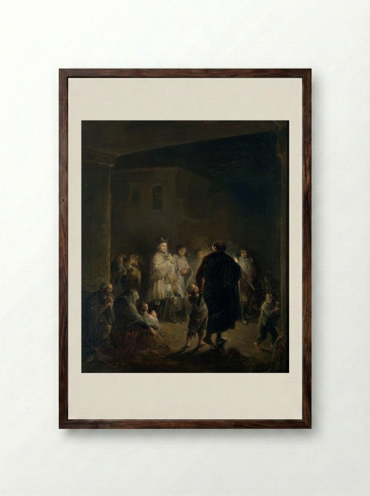 Per Diem - Leonardo Alenza - Framed Print Dark Wood