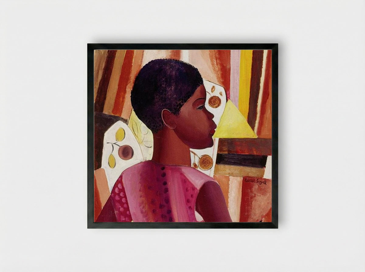 Perfil de Zulmira - Lasar Segall - Framed Print Black