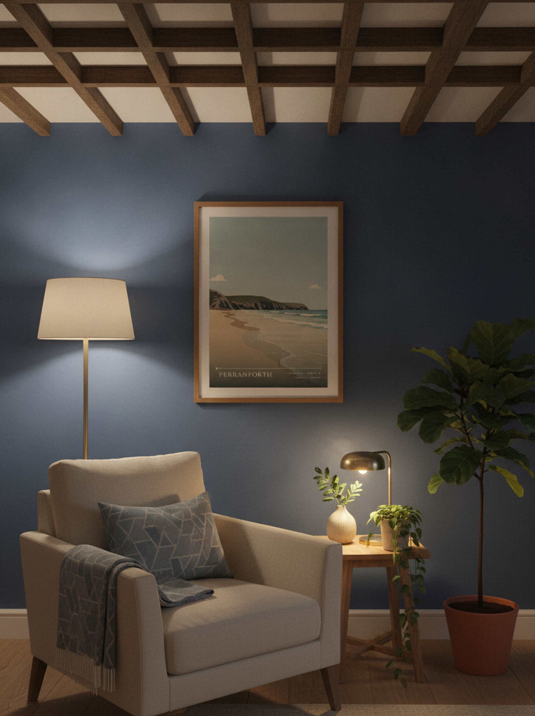 Perranporth Cornwall England Travel Poster - Lifestyle