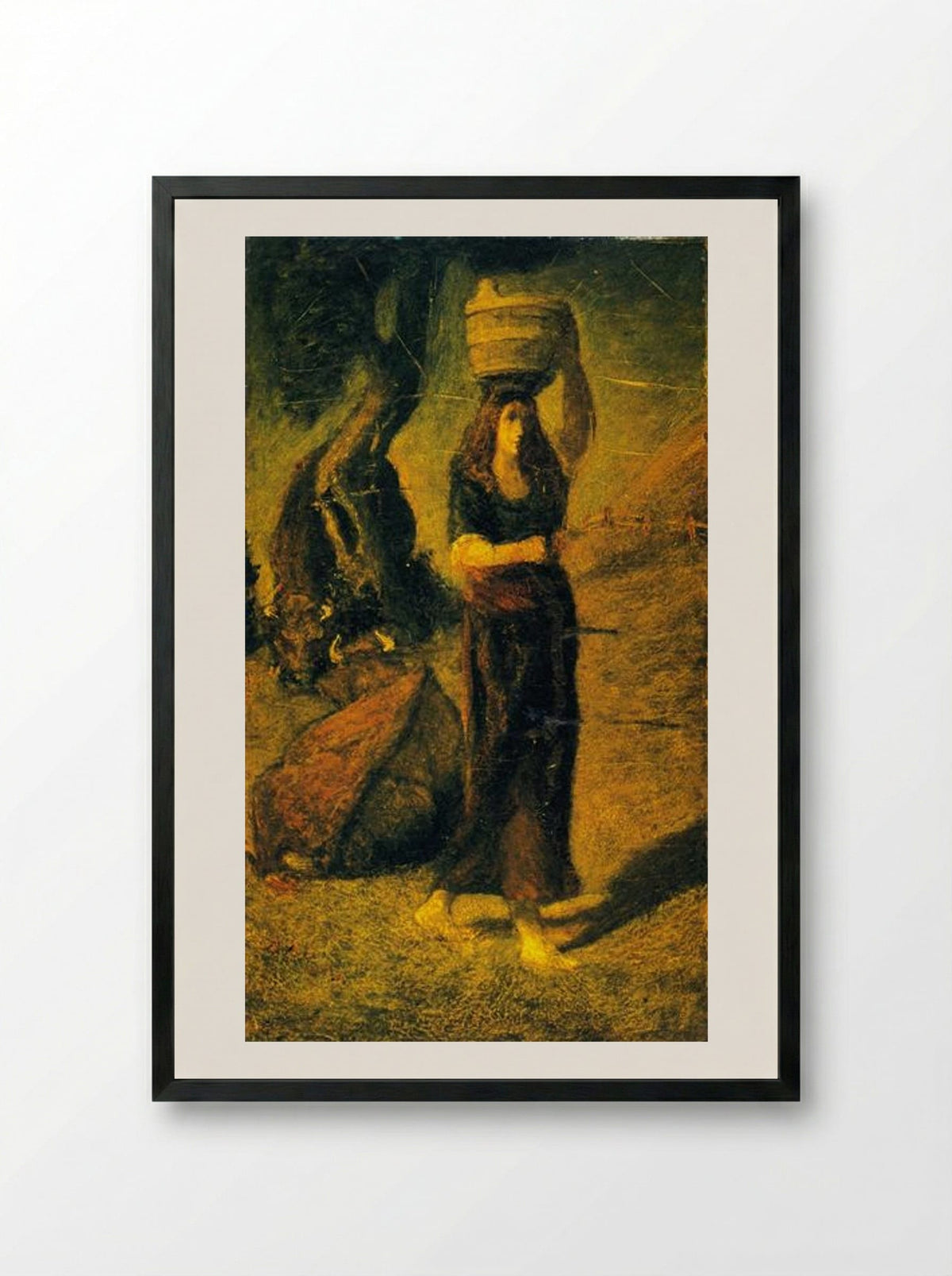 Perrette - Albert Pinkham Ryder - Framed Print Black