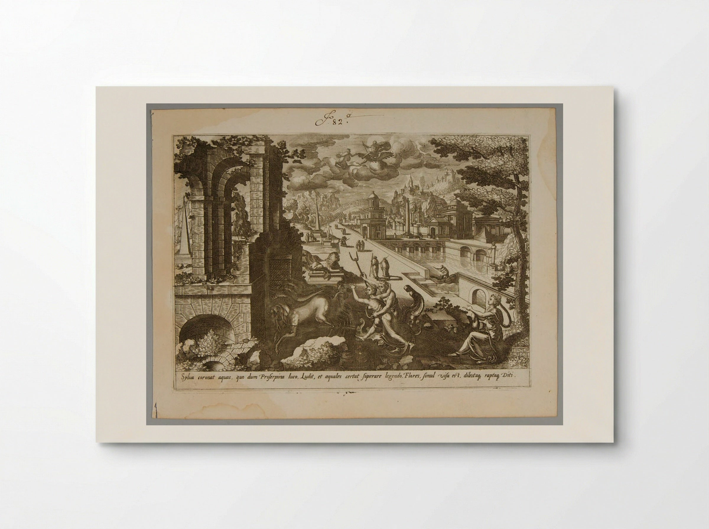 Persephone Captured by Hades - Gerard de Jode - Poster