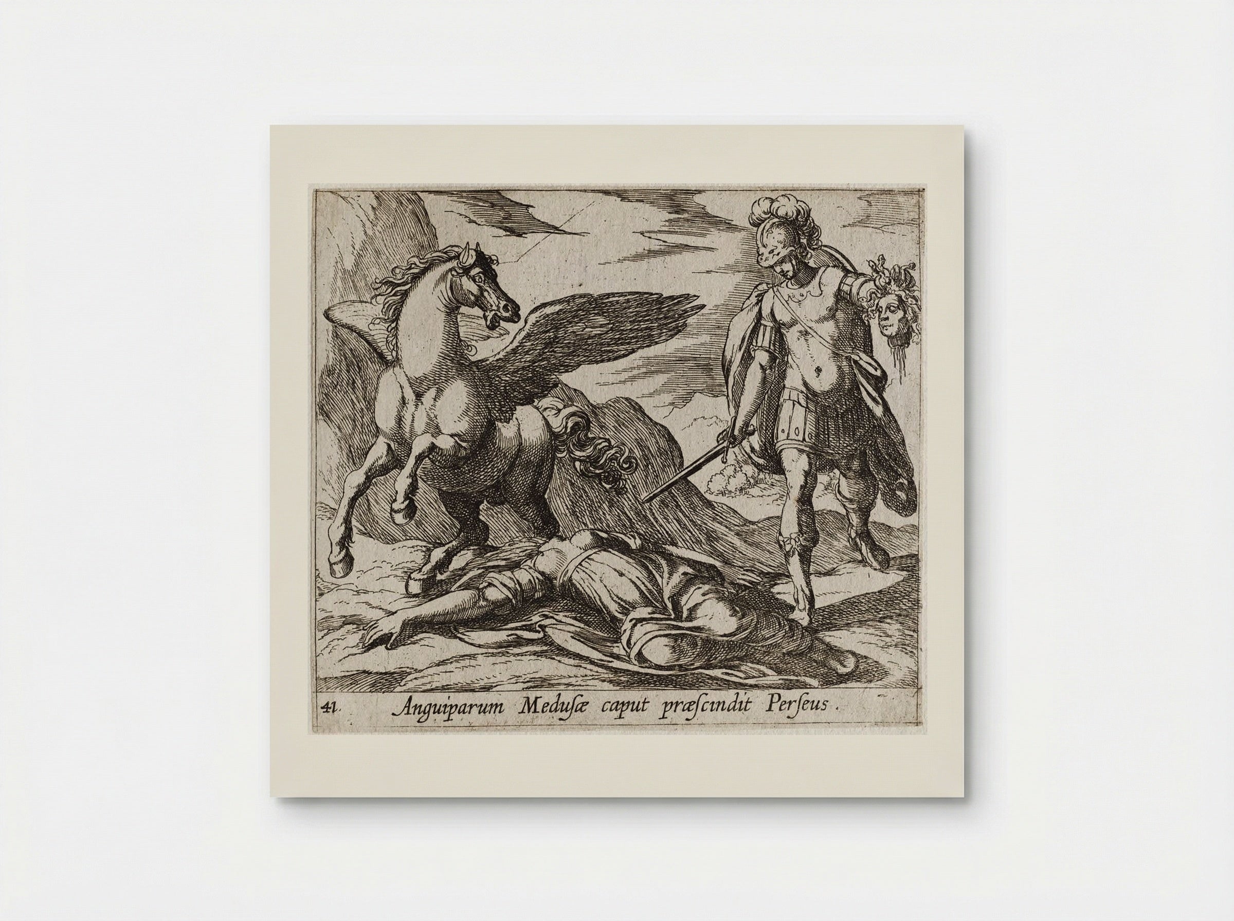 Perseus Killing Medusa - Antonio Tempesta - Poster
