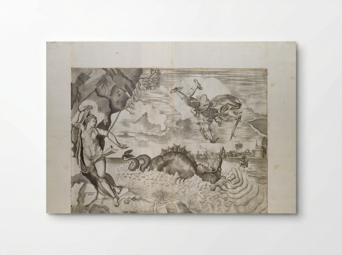 Perseus and Andromeda - Giulio Sanuto - Poster