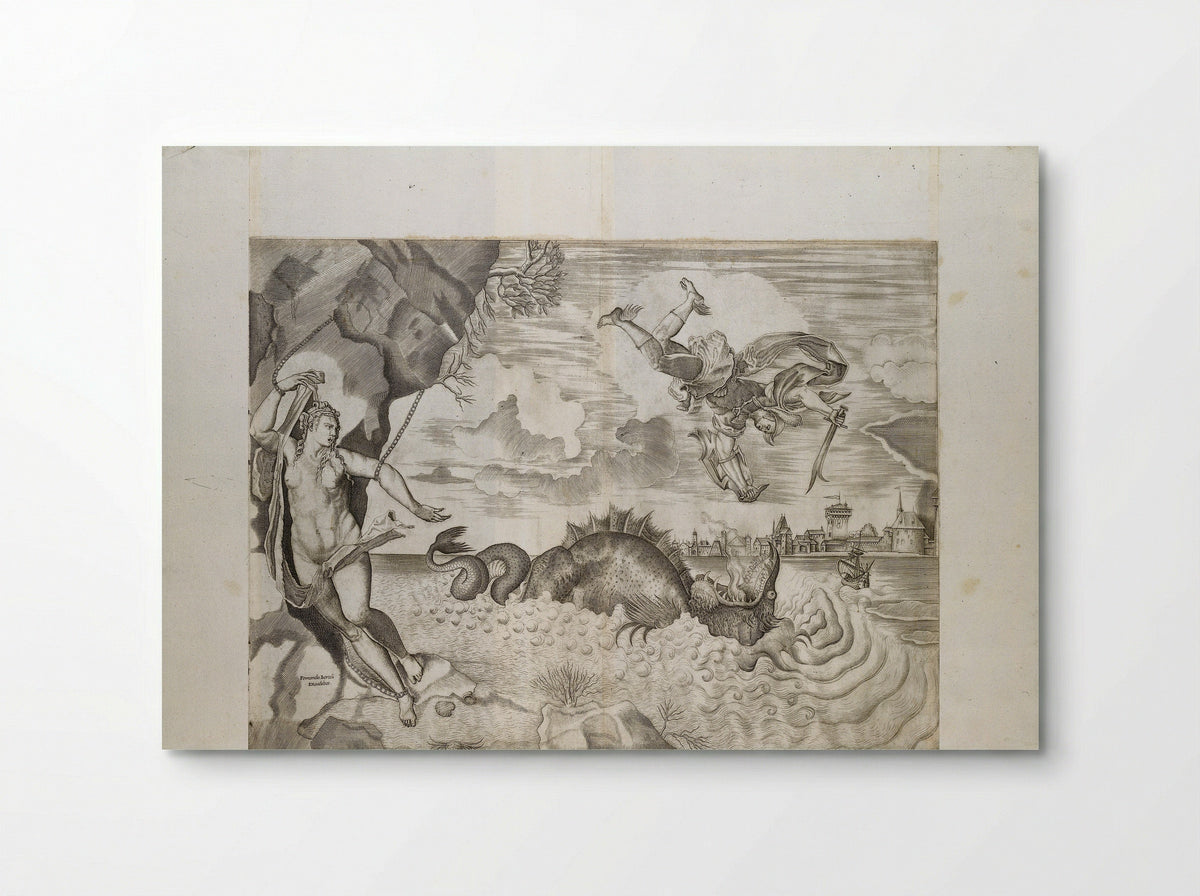 Perseus and Andromeda - Giulio Sanuto - Poster