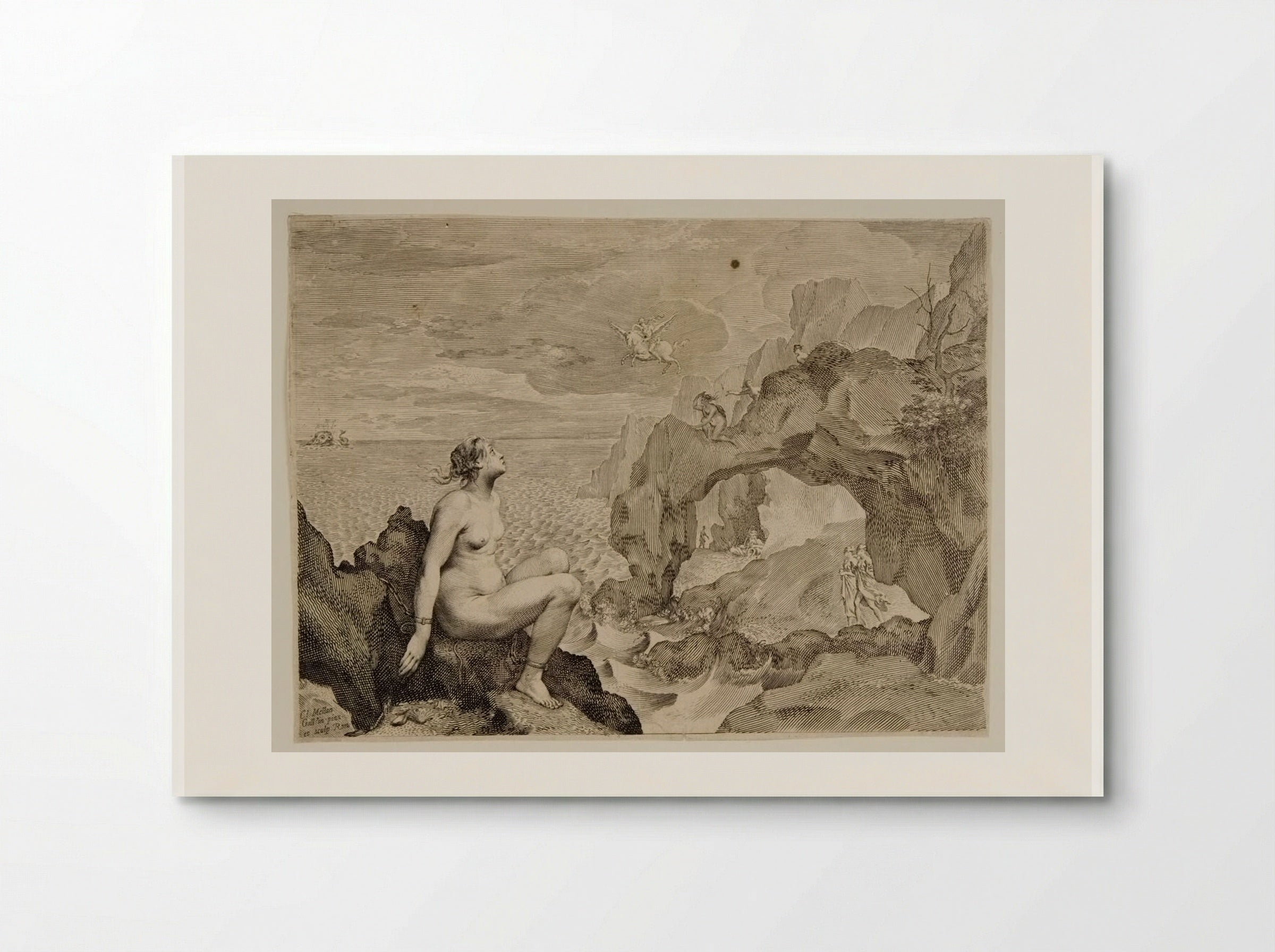 Perseus delivering Andromeda - Claude Mellan - Poster
